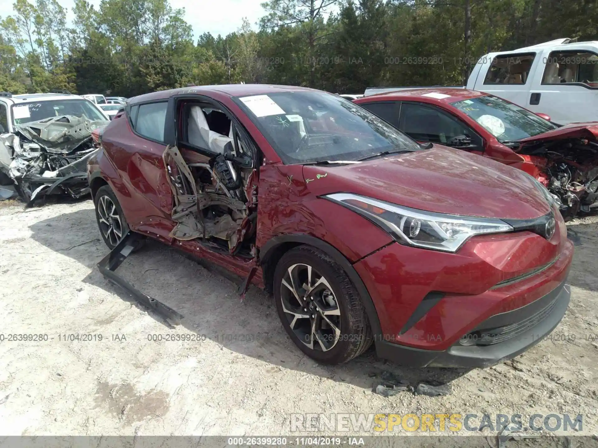 1 Photograph of a damaged car NMTKHMBXXKR075709 TOYOTA C-HR 2019
