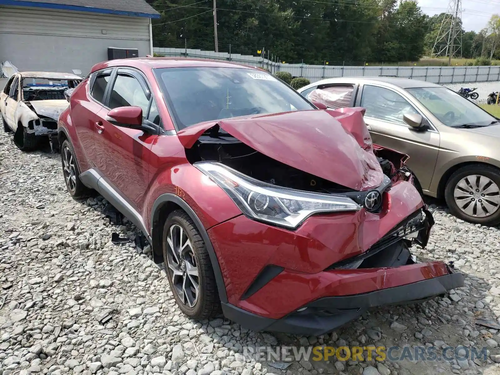 1 Photograph of a damaged car NMTKHMBXXKR076598 TOYOTA C-HR 2019