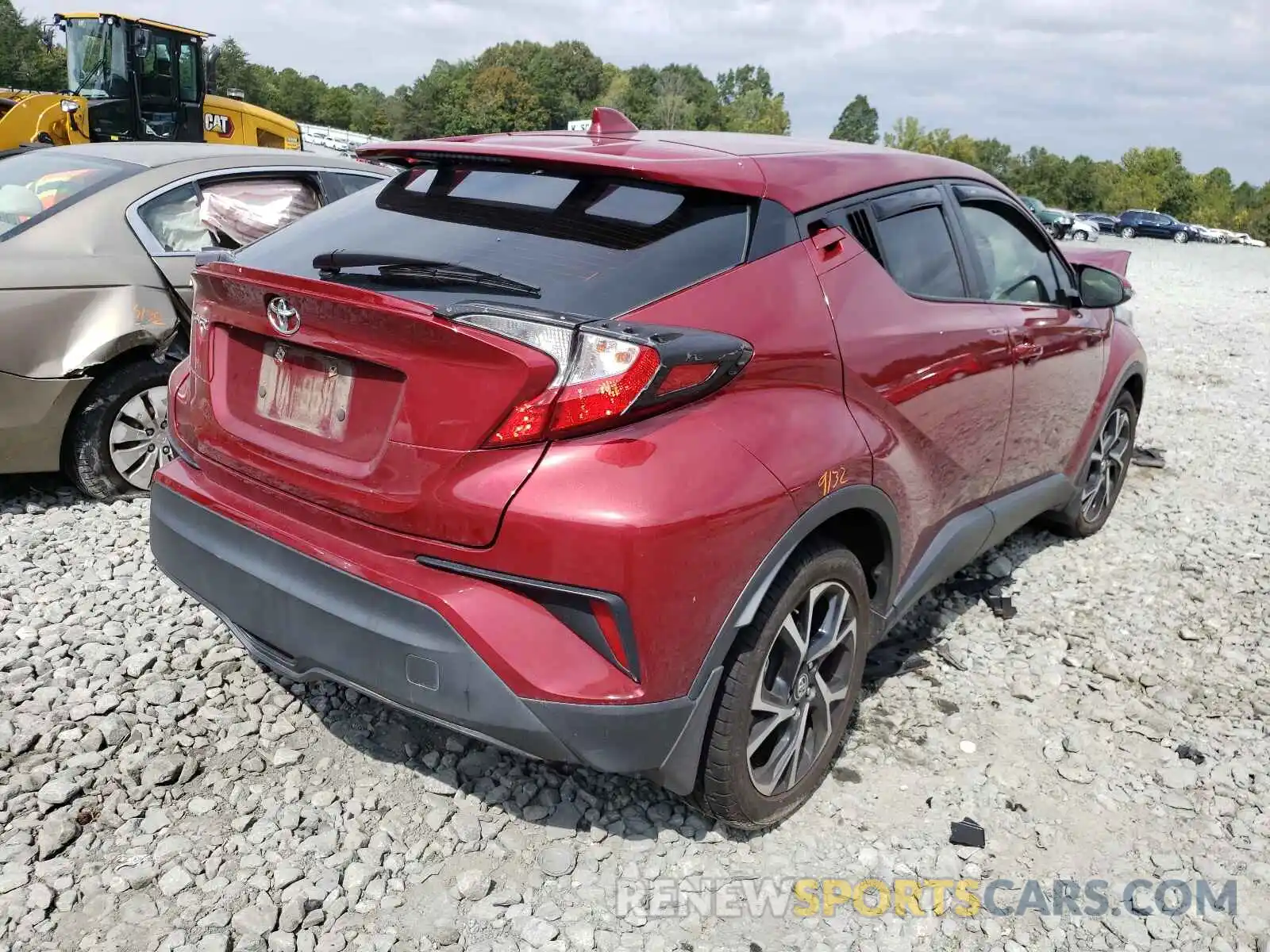 4 Photograph of a damaged car NMTKHMBXXKR076598 TOYOTA C-HR 2019