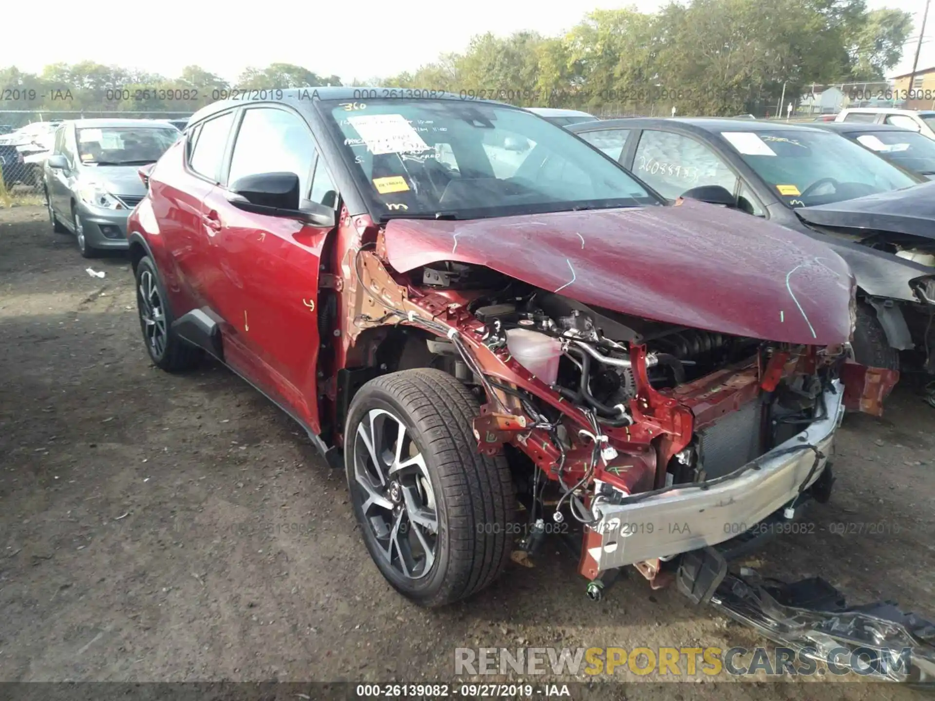 1 Photograph of a damaged car NMTKHMBXXKR081090 TOYOTA C-HR 2019