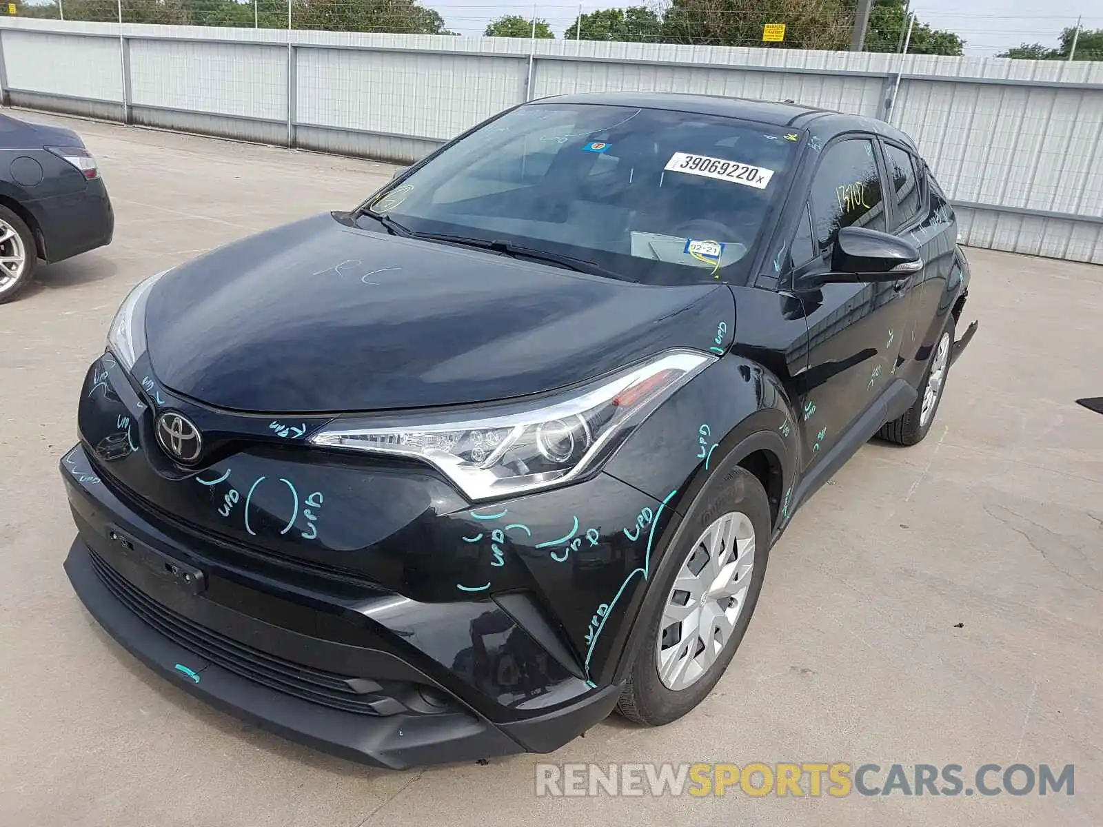 2 Photograph of a damaged car NMTKHMBXXKR081459 TOYOTA C-HR 2019