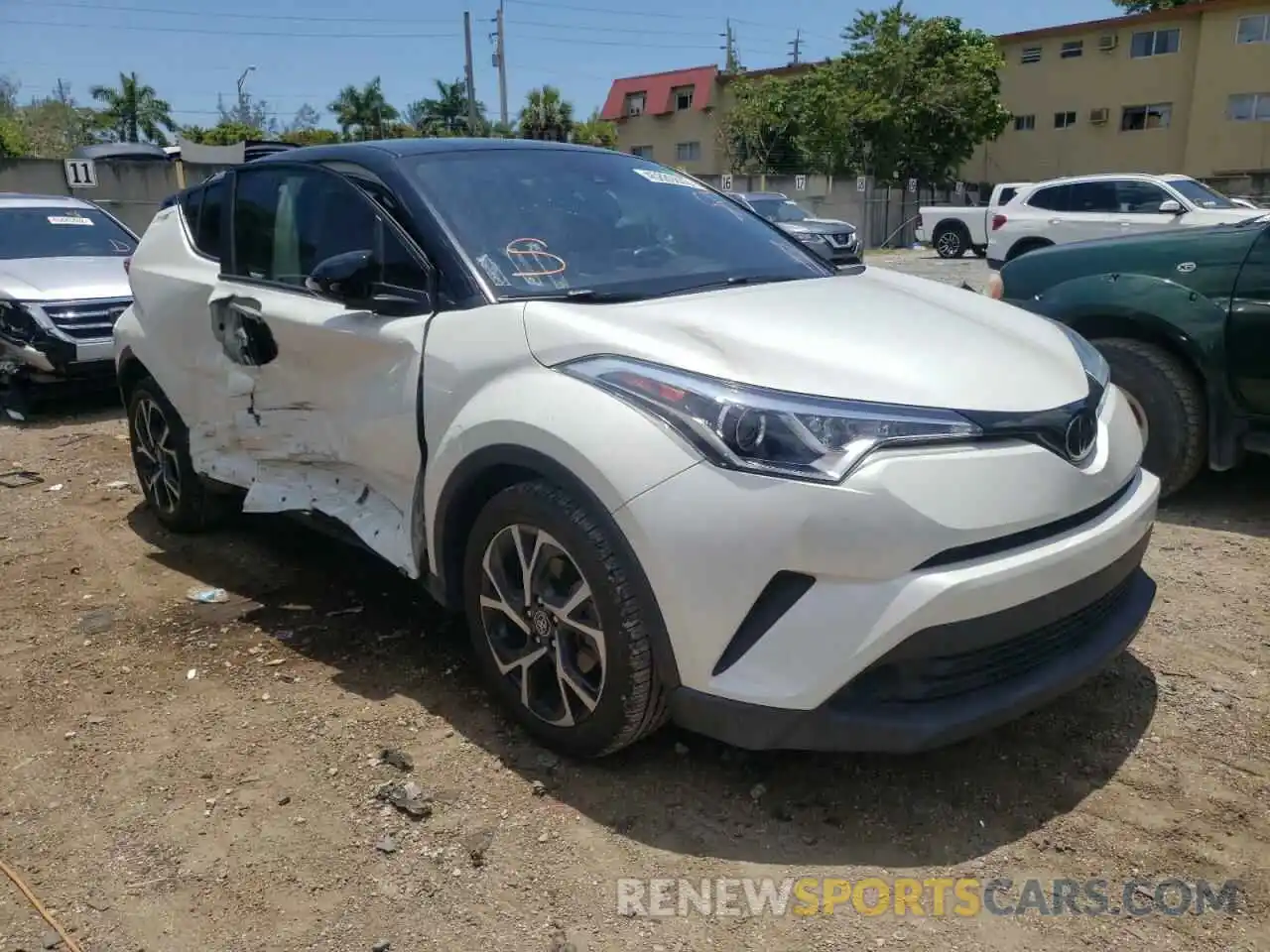 1 Photograph of a damaged car NMTKHMBXXKR087018 TOYOTA C-HR 2019