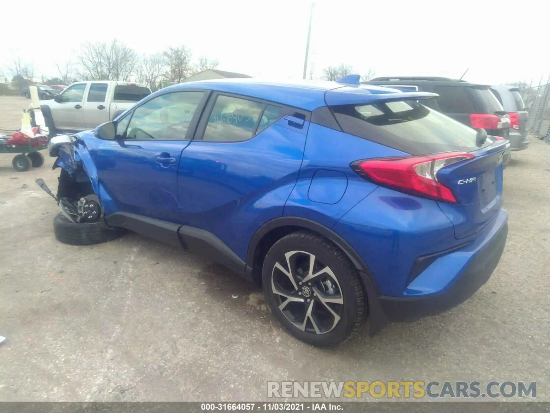 3 Photograph of a damaged car JTNKHMBX0L1065704 TOYOTA C-HR 2020