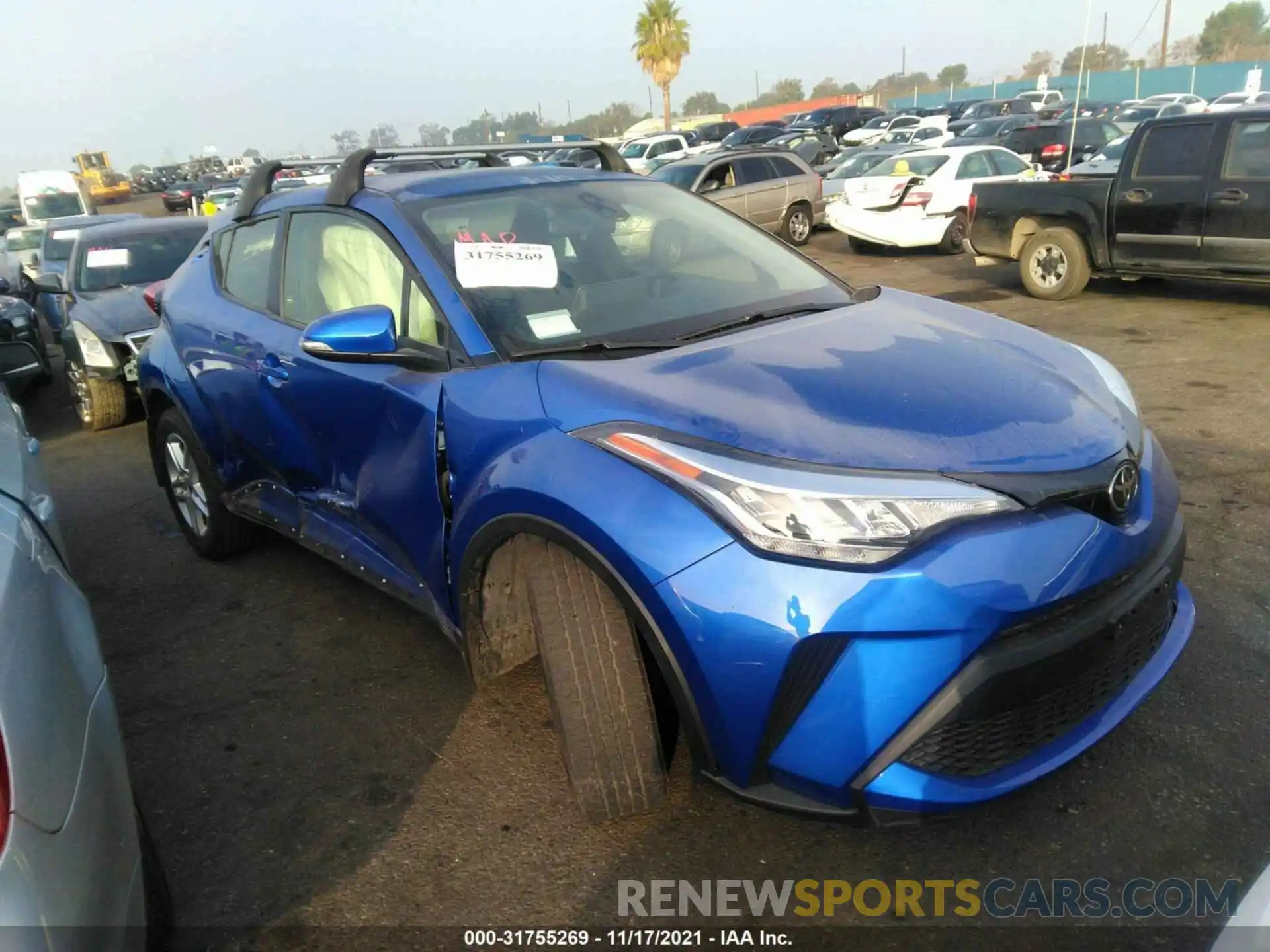 1 Photograph of a damaged car JTNKHMBX0L1066285 TOYOTA C-HR 2020