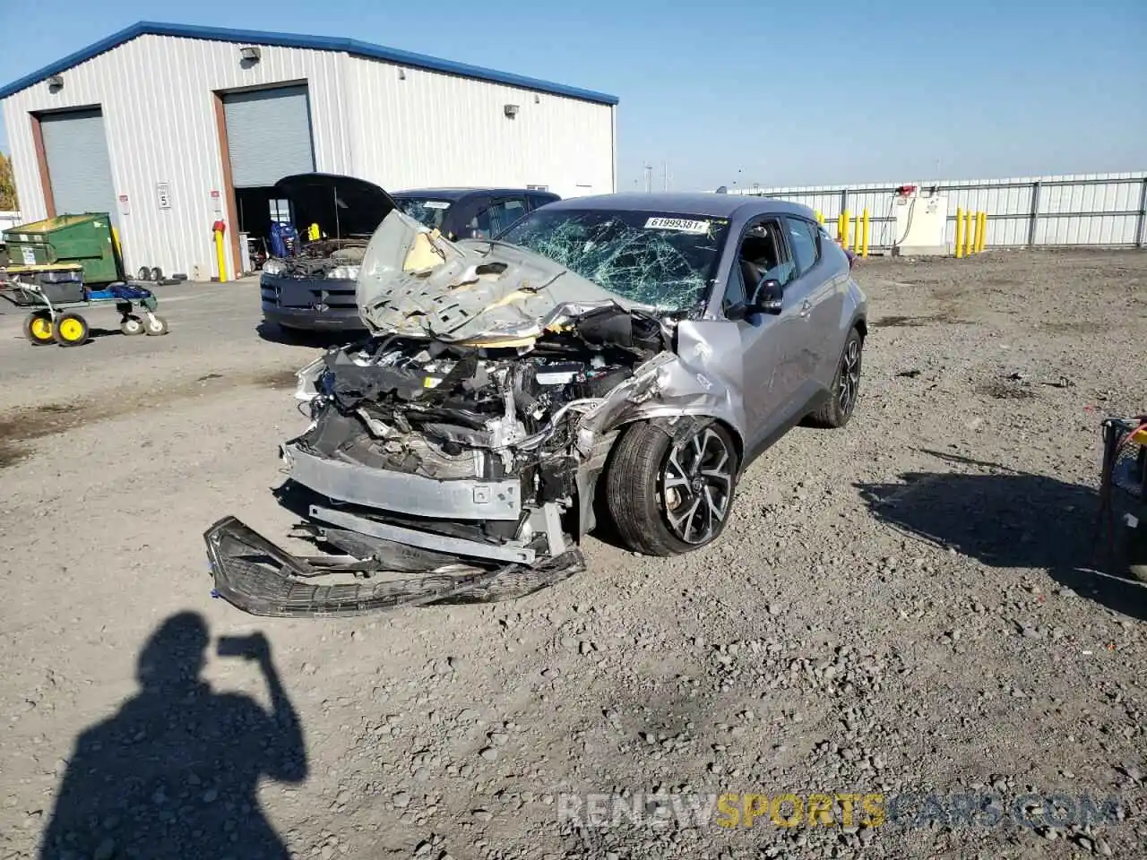 2 Photograph of a damaged car JTNKHMBX0L1066951 TOYOTA C-HR 2020