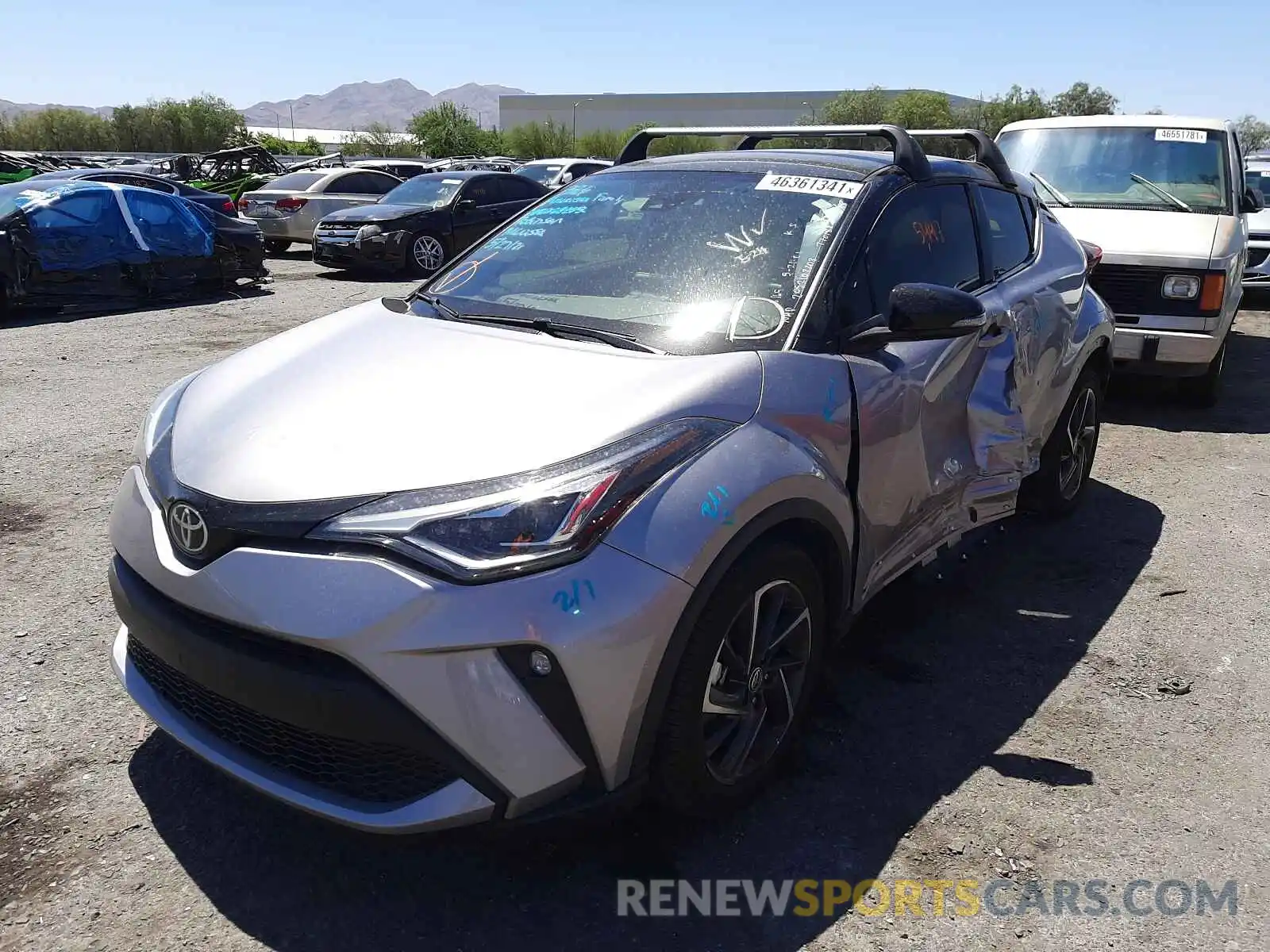 2 Photograph of a damaged car JTNKHMBX0L1071082 TOYOTA C-HR 2020