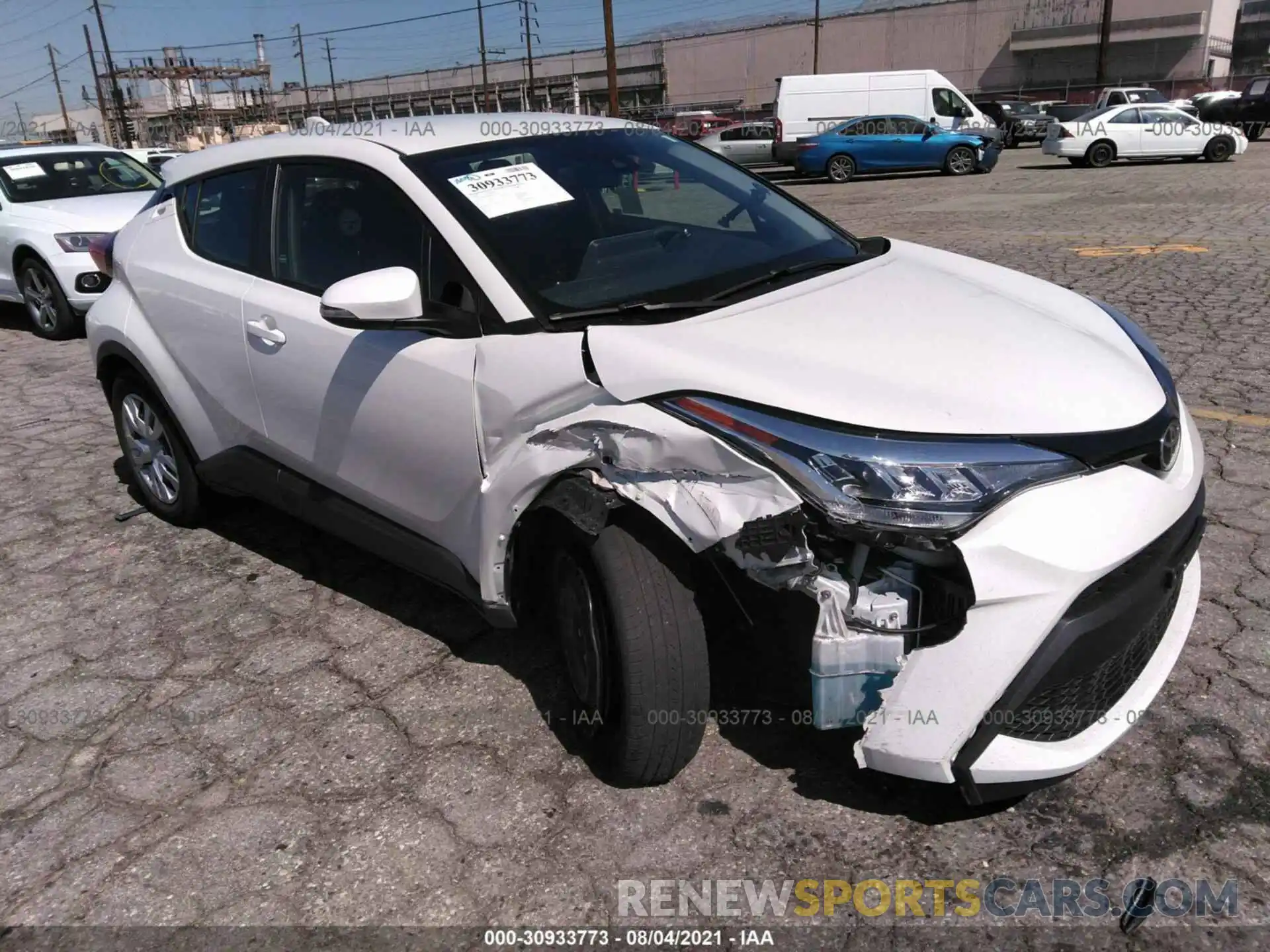 1 Photograph of a damaged car JTNKHMBX0L1072393 TOYOTA C-HR 2020