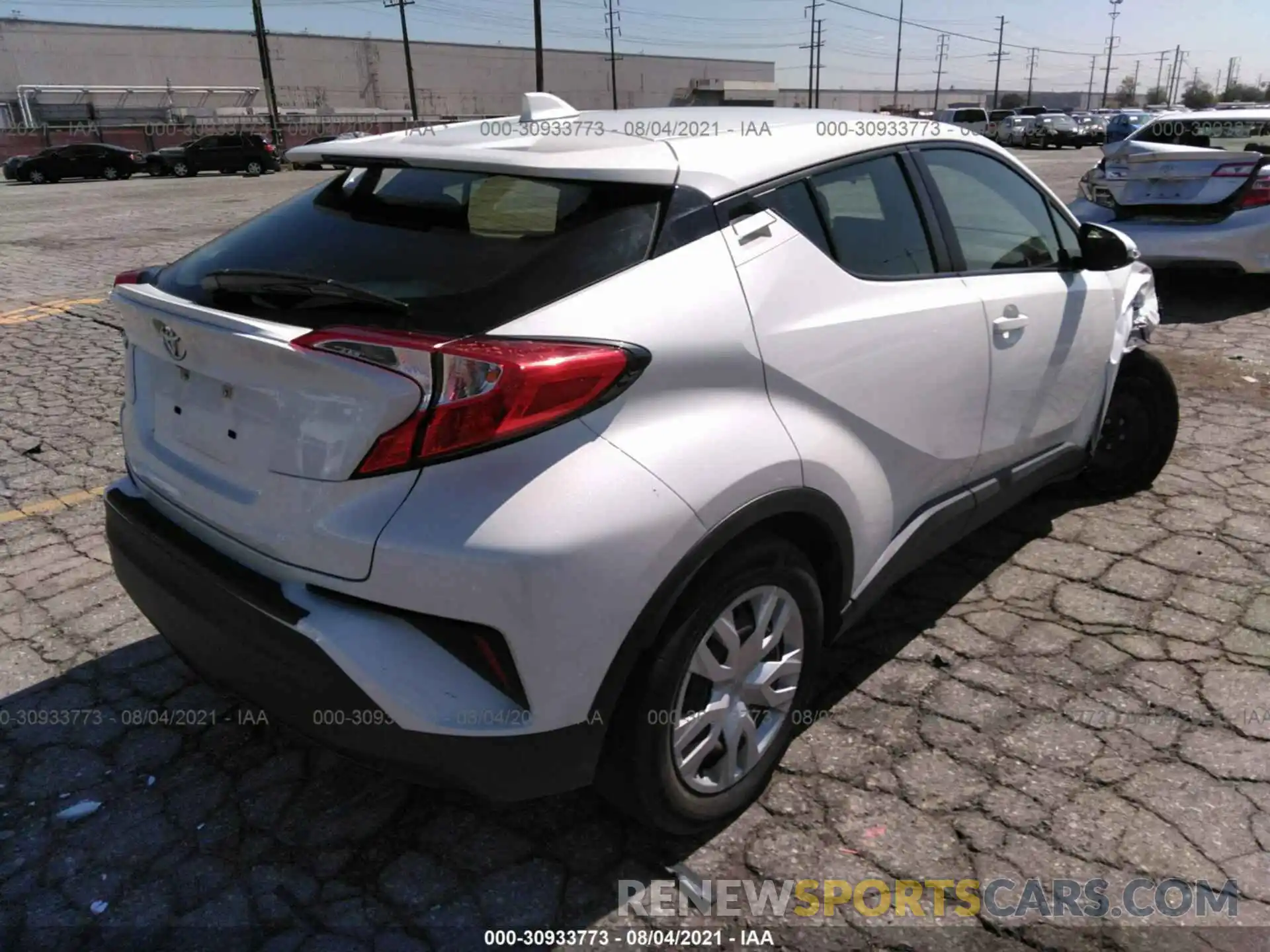 4 Photograph of a damaged car JTNKHMBX0L1072393 TOYOTA C-HR 2020