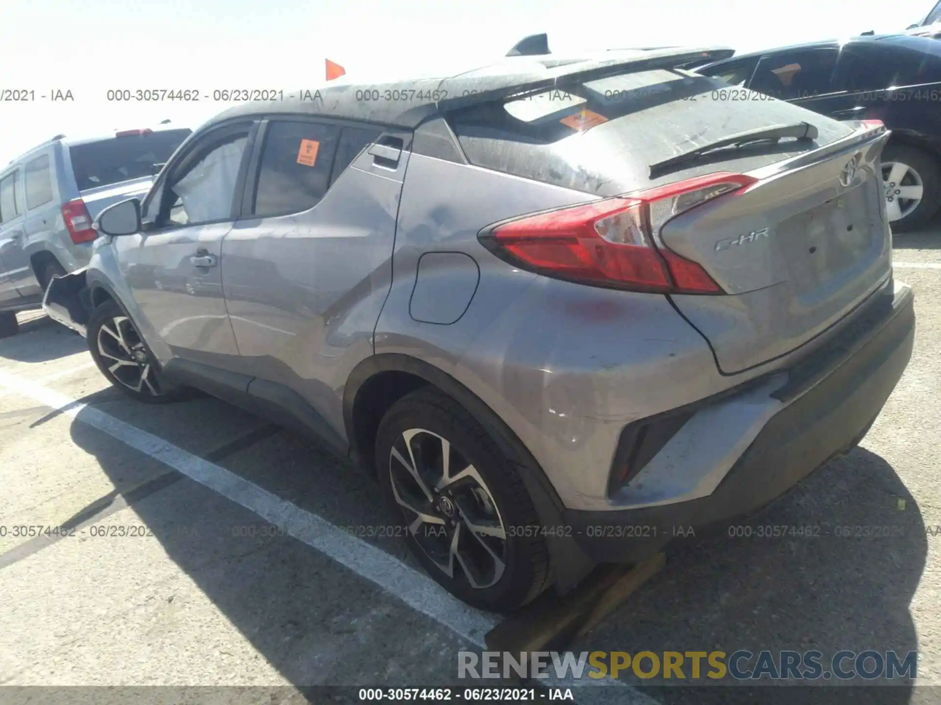 3 Photograph of a damaged car JTNKHMBX0L1072801 TOYOTA C-HR 2020