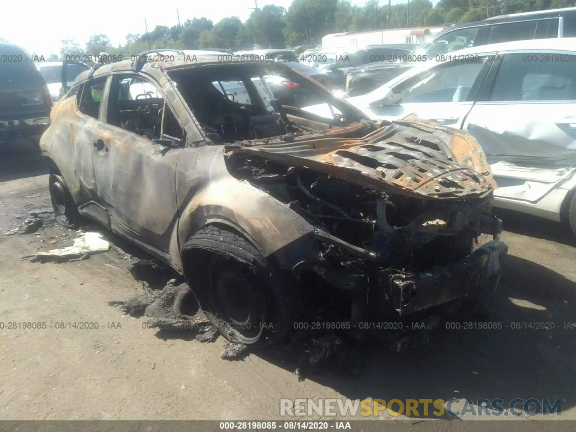 1 Photograph of a damaged car JTNKHMBX0L1074063 TOYOTA C-HR 2020