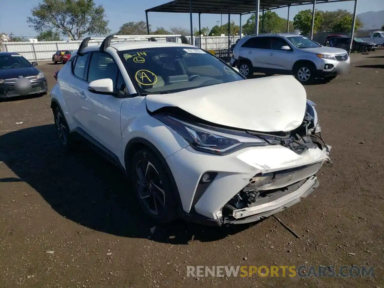 1 Photograph of a damaged car JTNKHMBX0L1074600 TOYOTA C-HR 2020