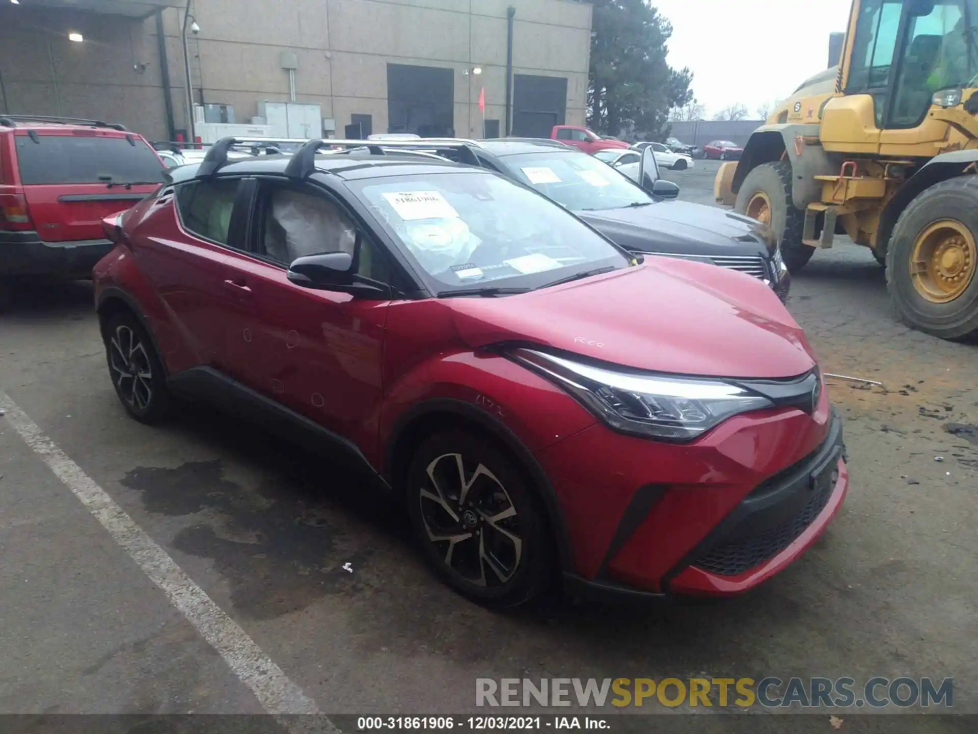 1 Photograph of a damaged car JTNKHMBX0L1076363 TOYOTA C-HR 2020