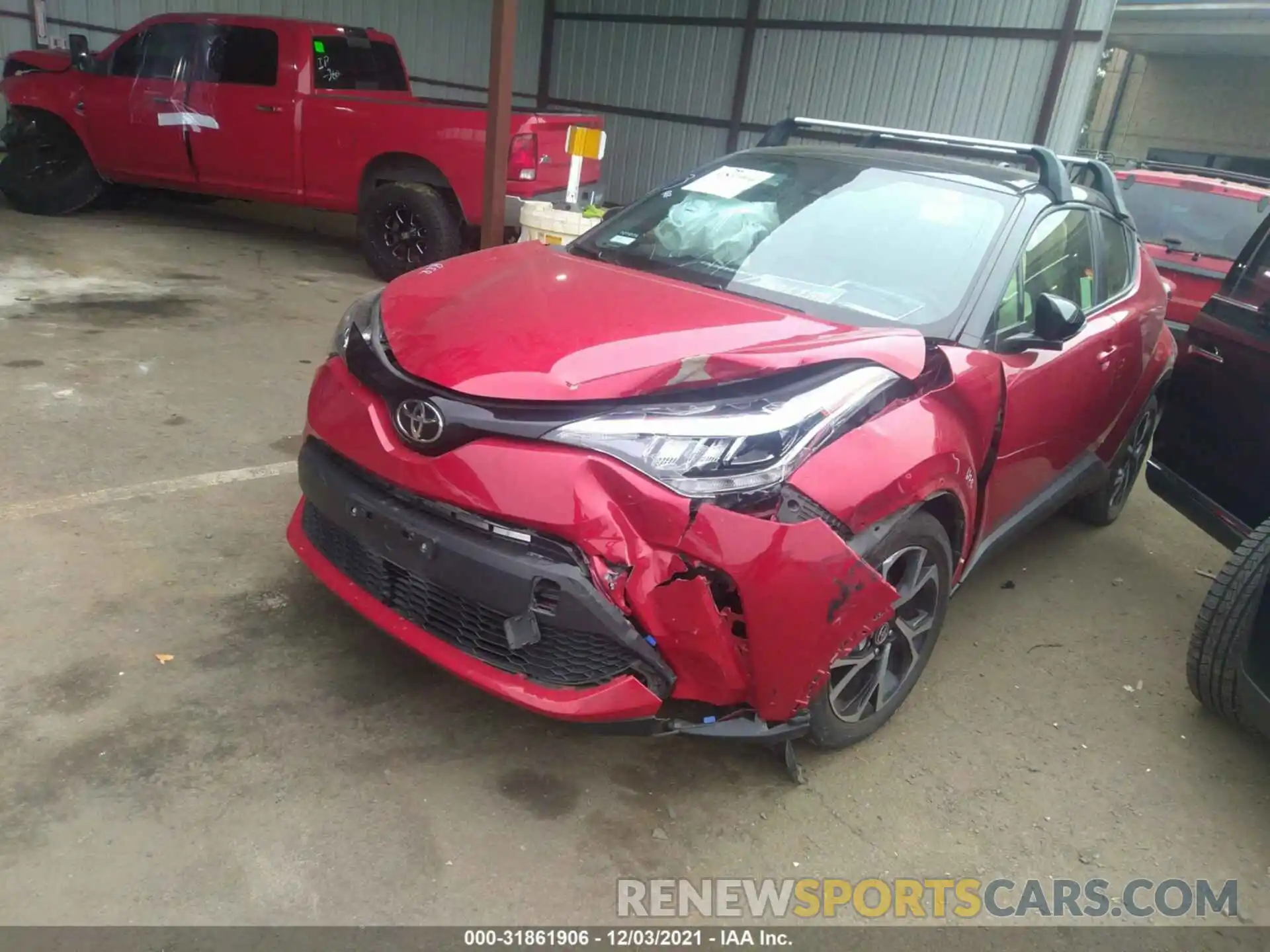 2 Photograph of a damaged car JTNKHMBX0L1076363 TOYOTA C-HR 2020