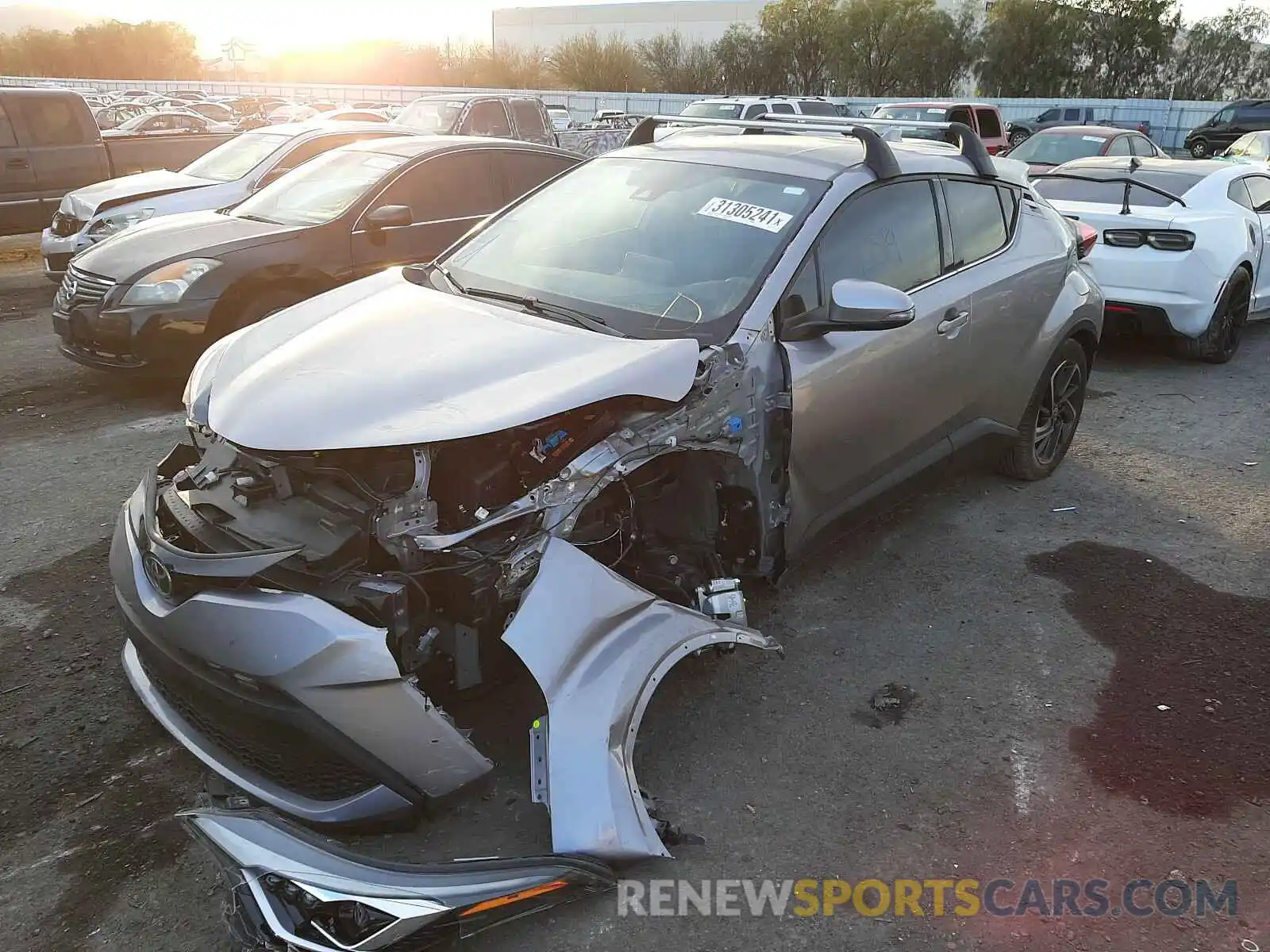 2 Photograph of a damaged car JTNKHMBX0L1076573 TOYOTA C-HR 2020