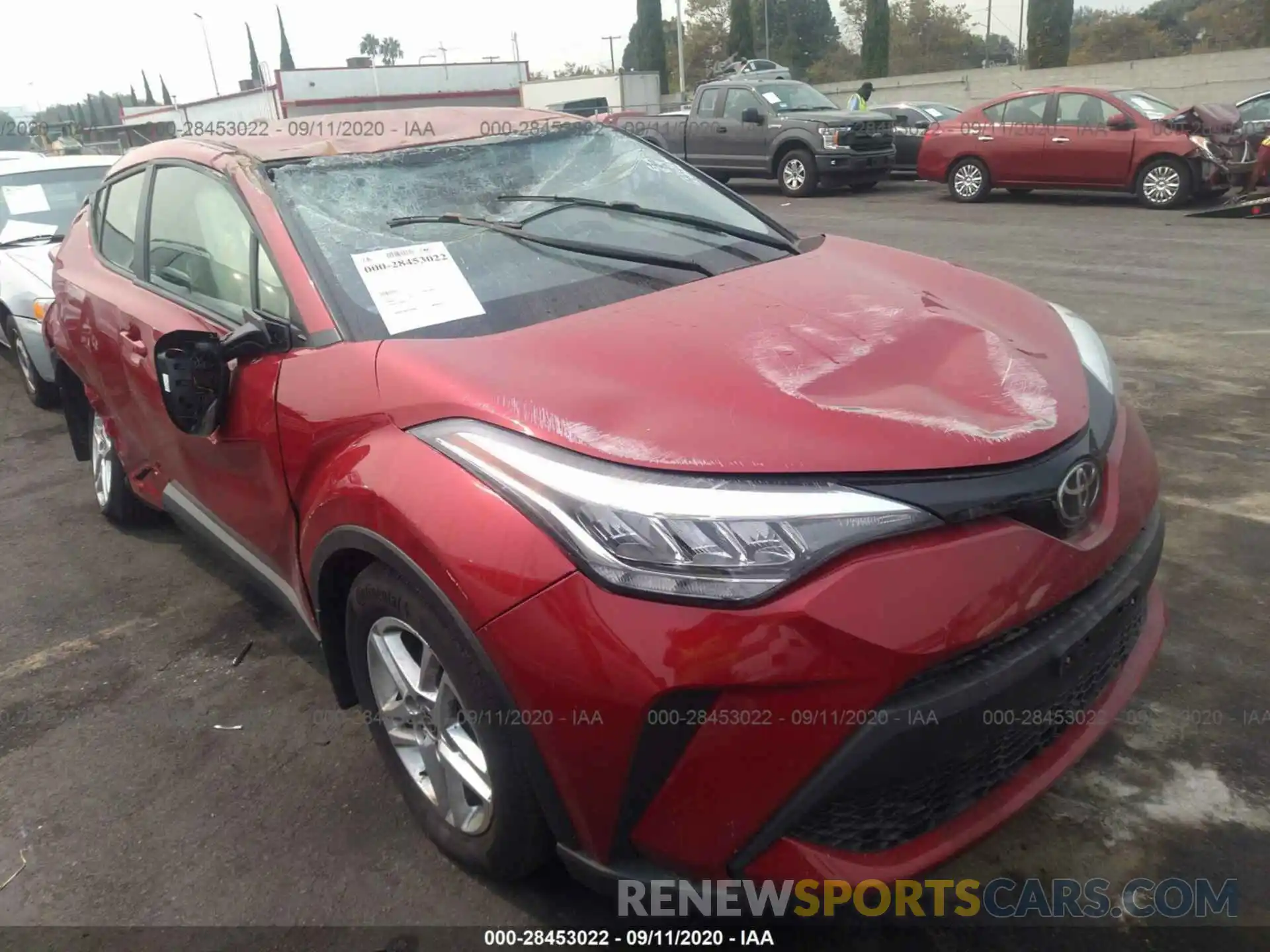 1 Photograph of a damaged car JTNKHMBX0L1077867 TOYOTA C-HR 2020