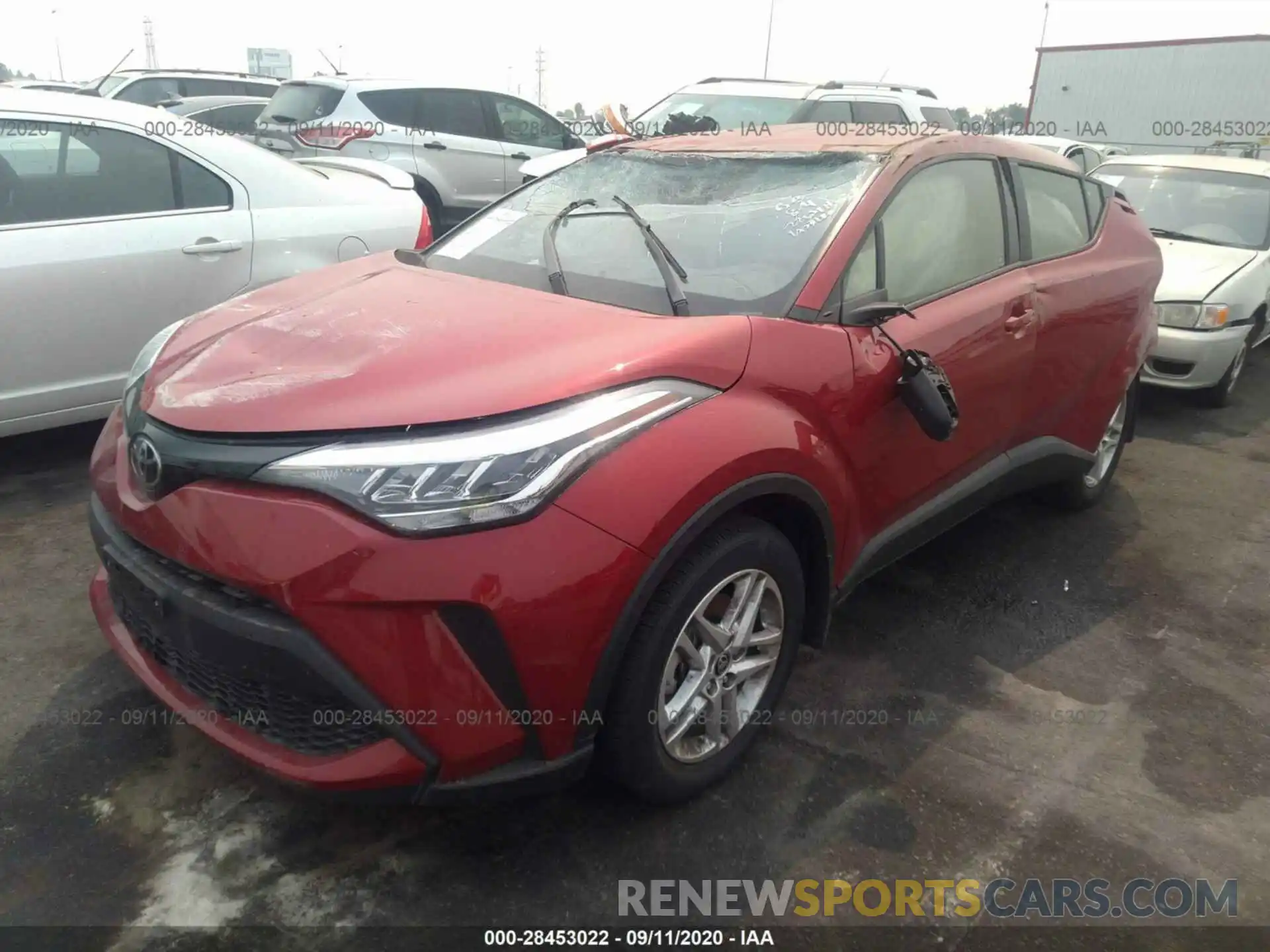 2 Photograph of a damaged car JTNKHMBX0L1077867 TOYOTA C-HR 2020