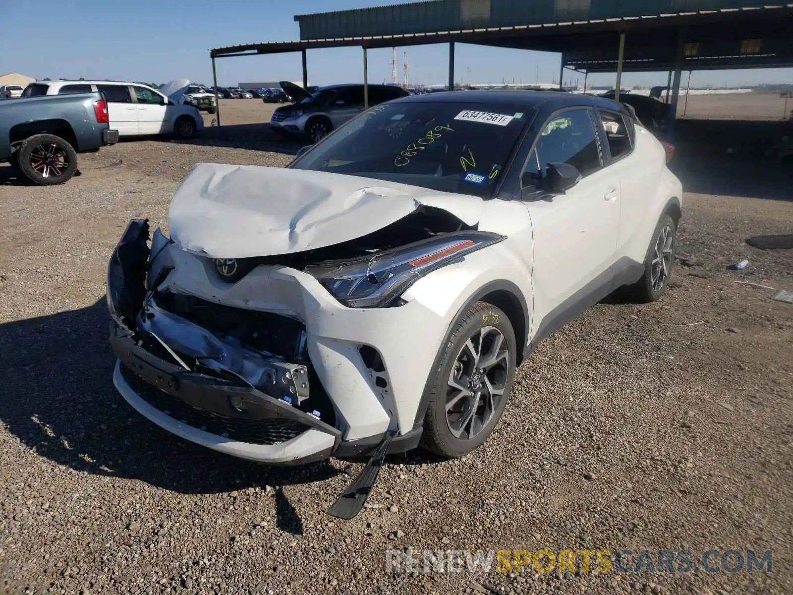 2 Photograph of a damaged car JTNKHMBX0L1088089 TOYOTA C-HR 2020