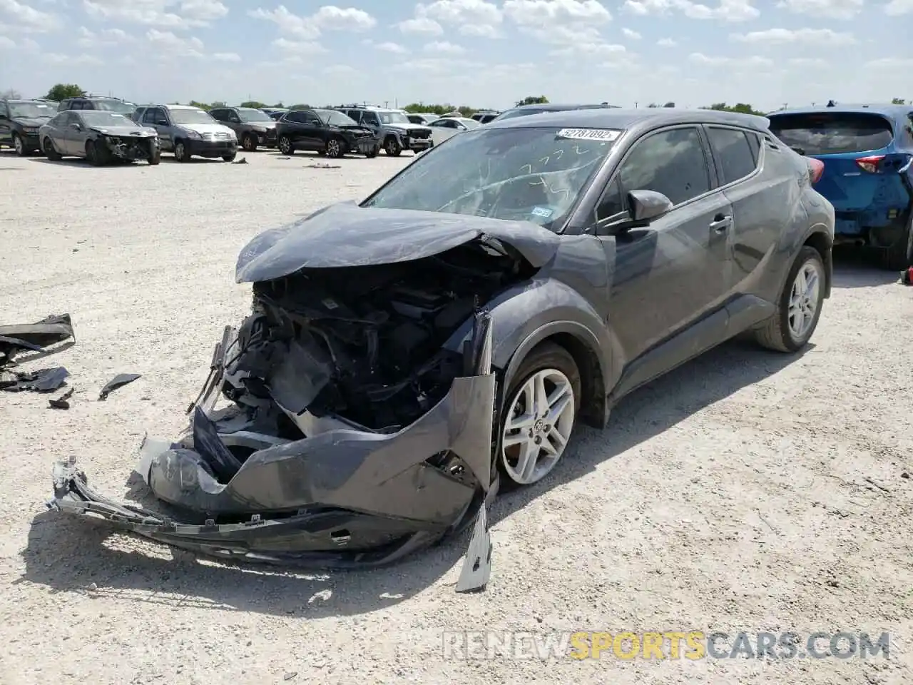 2 Photograph of a damaged car JTNKHMBX0L1092174 TOYOTA C-HR 2020