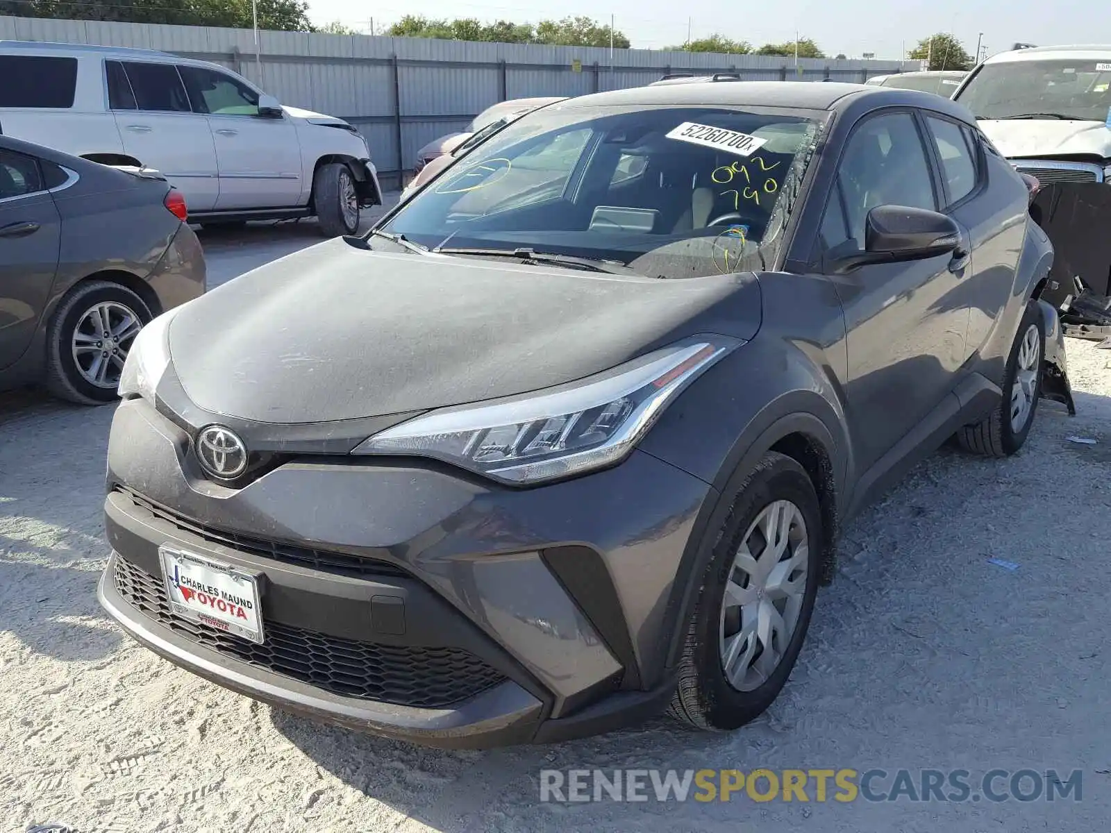 2 Photograph of a damaged car JTNKHMBX0L1092790 TOYOTA C-HR 2020