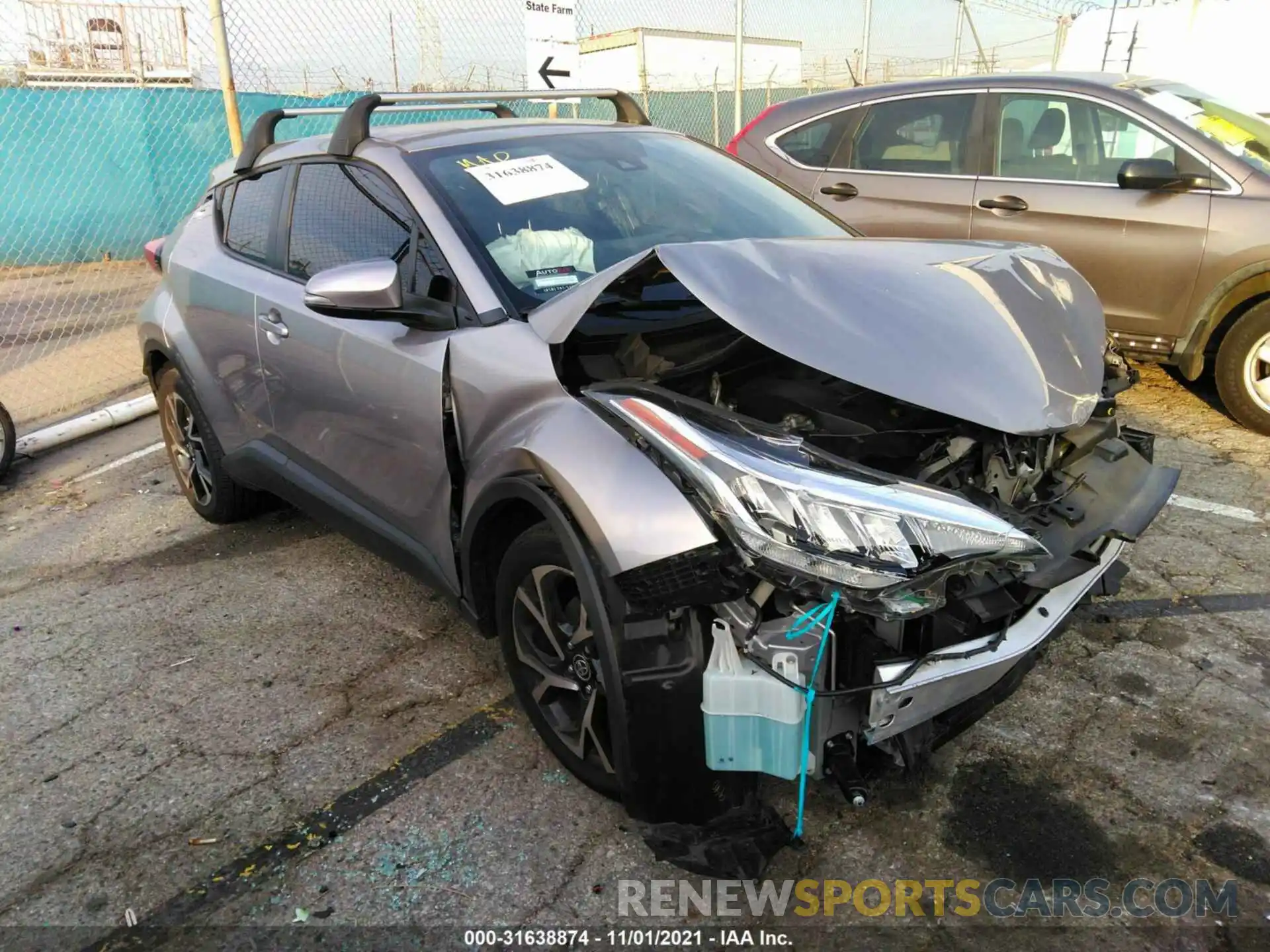 1 Photograph of a damaged car JTNKHMBX0L1092983 TOYOTA C-HR 2020