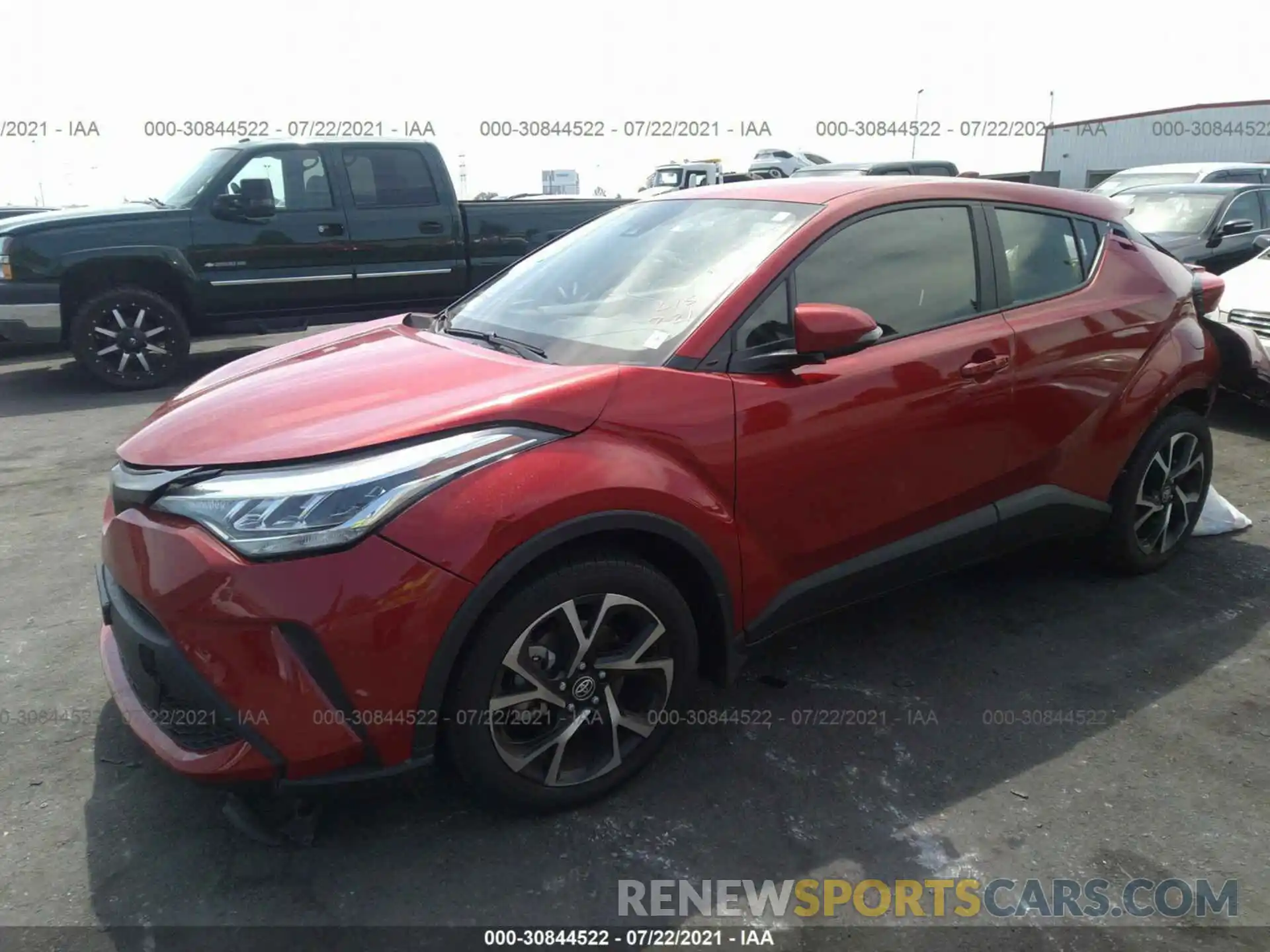 2 Фотография поврежденного автомобиля JTNKHMBX1L1066795 TOYOTA C-HR 2020