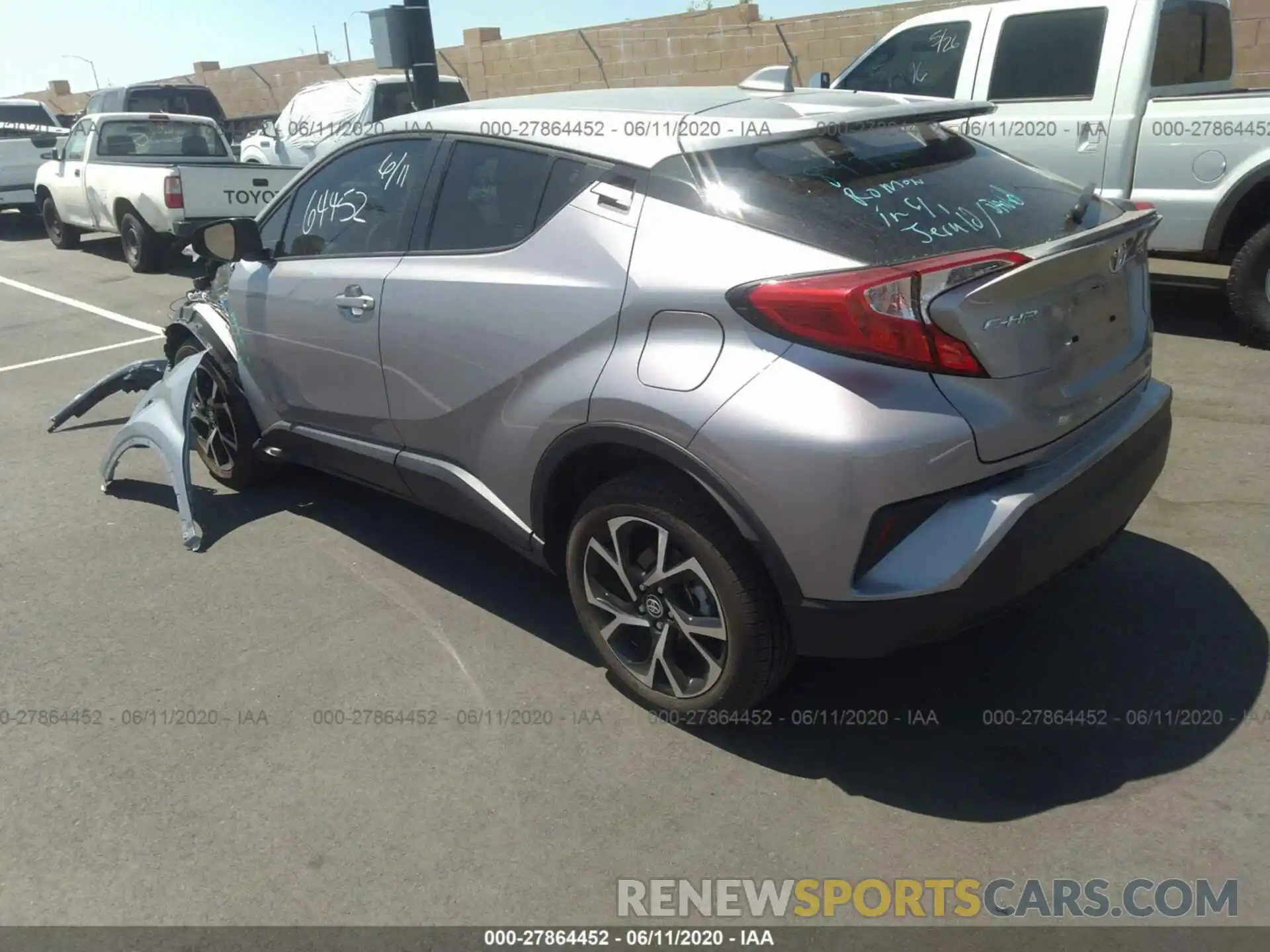 3 Photograph of a damaged car JTNKHMBX1L1071088 TOYOTA C-HR 2020