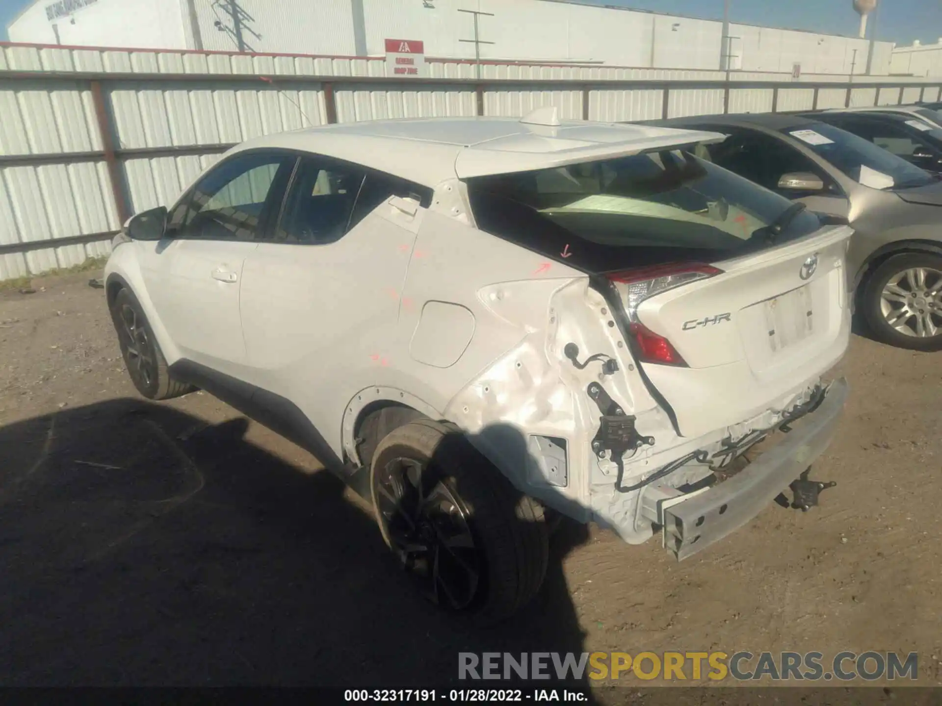 3 Photograph of a damaged car JTNKHMBX1L1078137 TOYOTA C-HR 2020