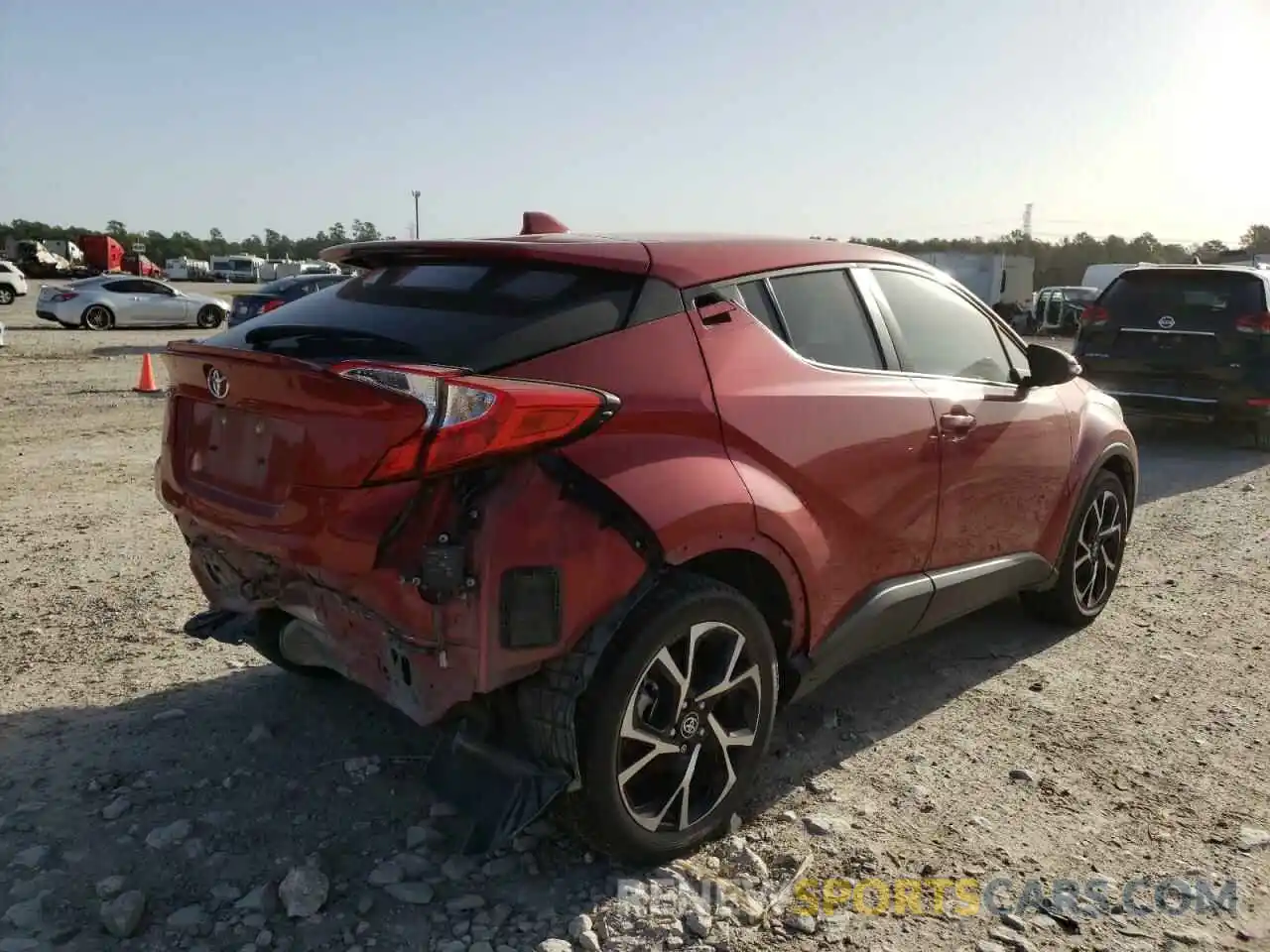 4 Фотография поврежденного автомобиля JTNKHMBX1L1079319 TOYOTA C-HR 2020