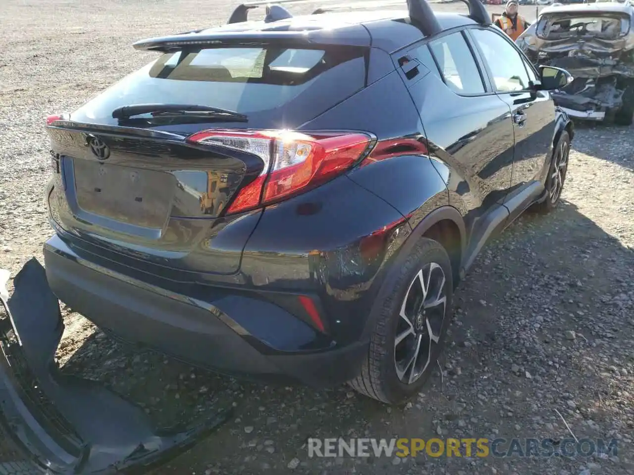 4 Photograph of a damaged car JTNKHMBX1L1080812 TOYOTA C-HR 2020