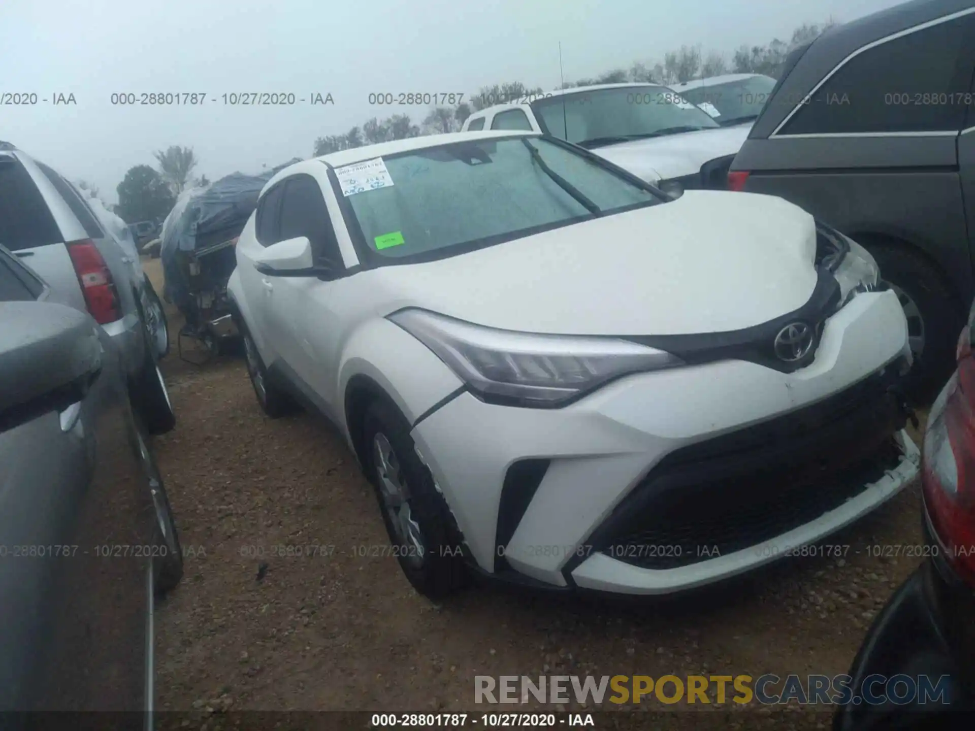 1 Photograph of a damaged car JTNKHMBX1L1084696 TOYOTA C-HR 2020