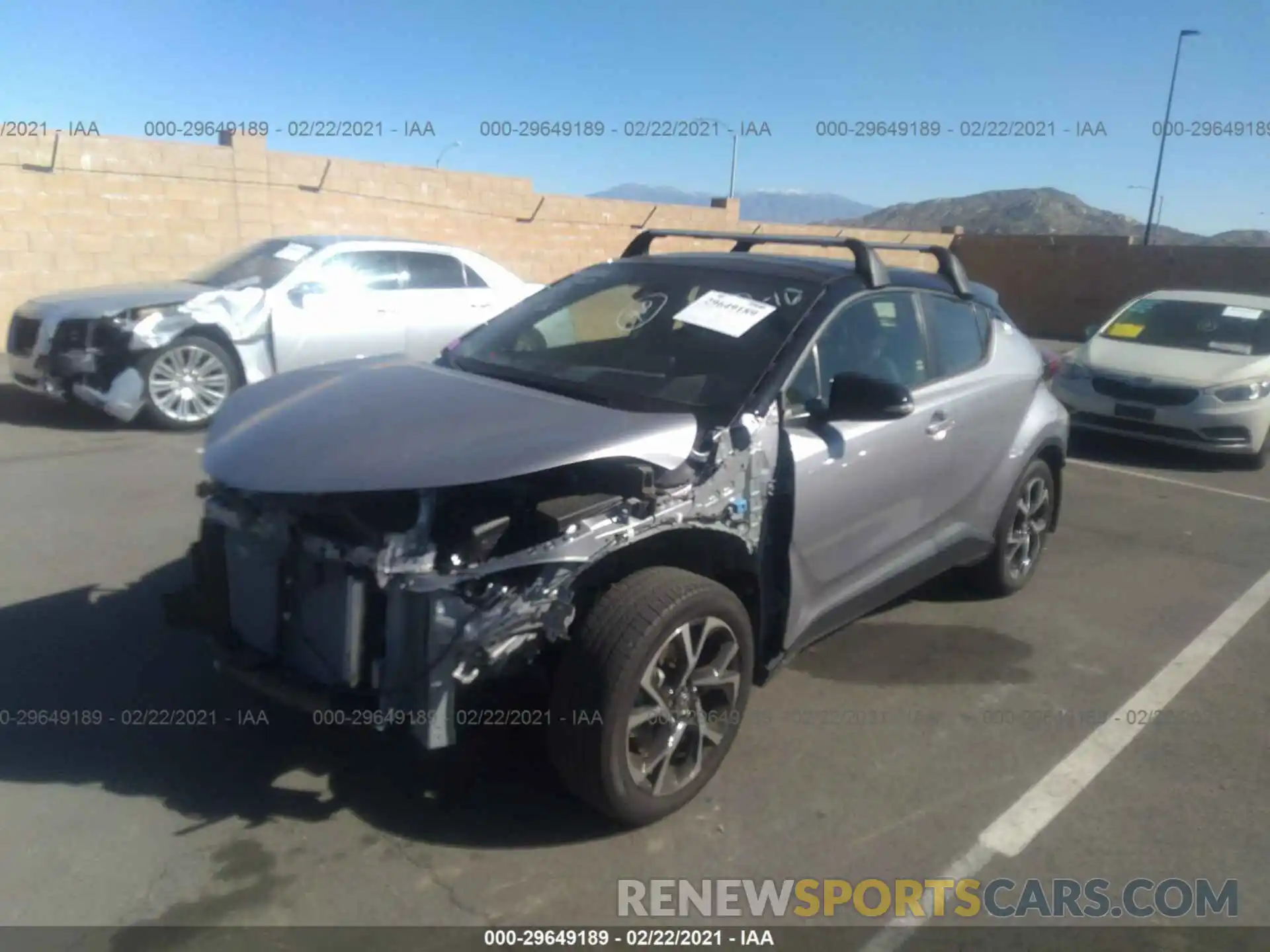 2 Photograph of a damaged car JTNKHMBX1L1085170 TOYOTA C-HR 2020