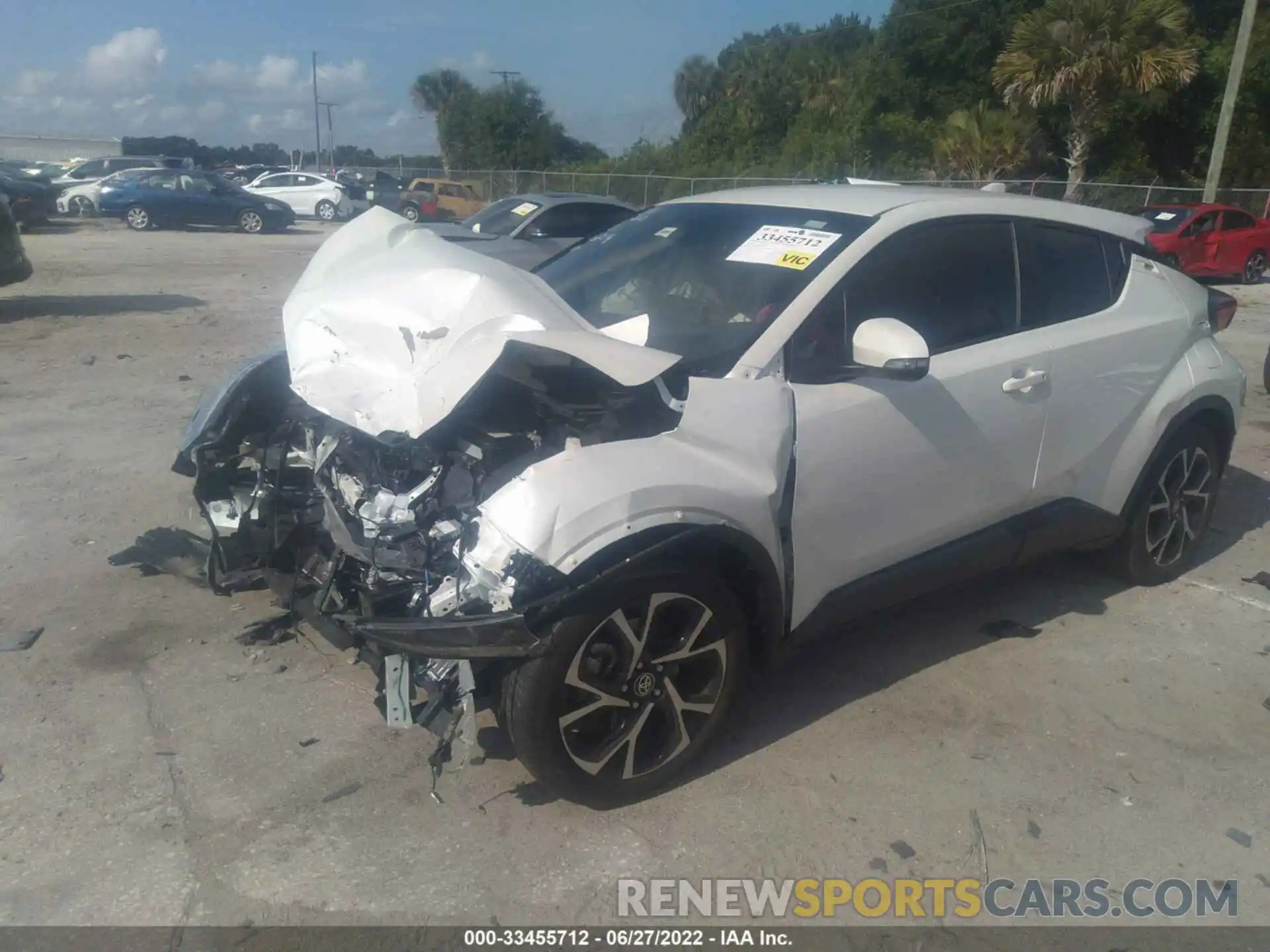 2 Photograph of a damaged car JTNKHMBX1L1090482 TOYOTA C-HR 2020