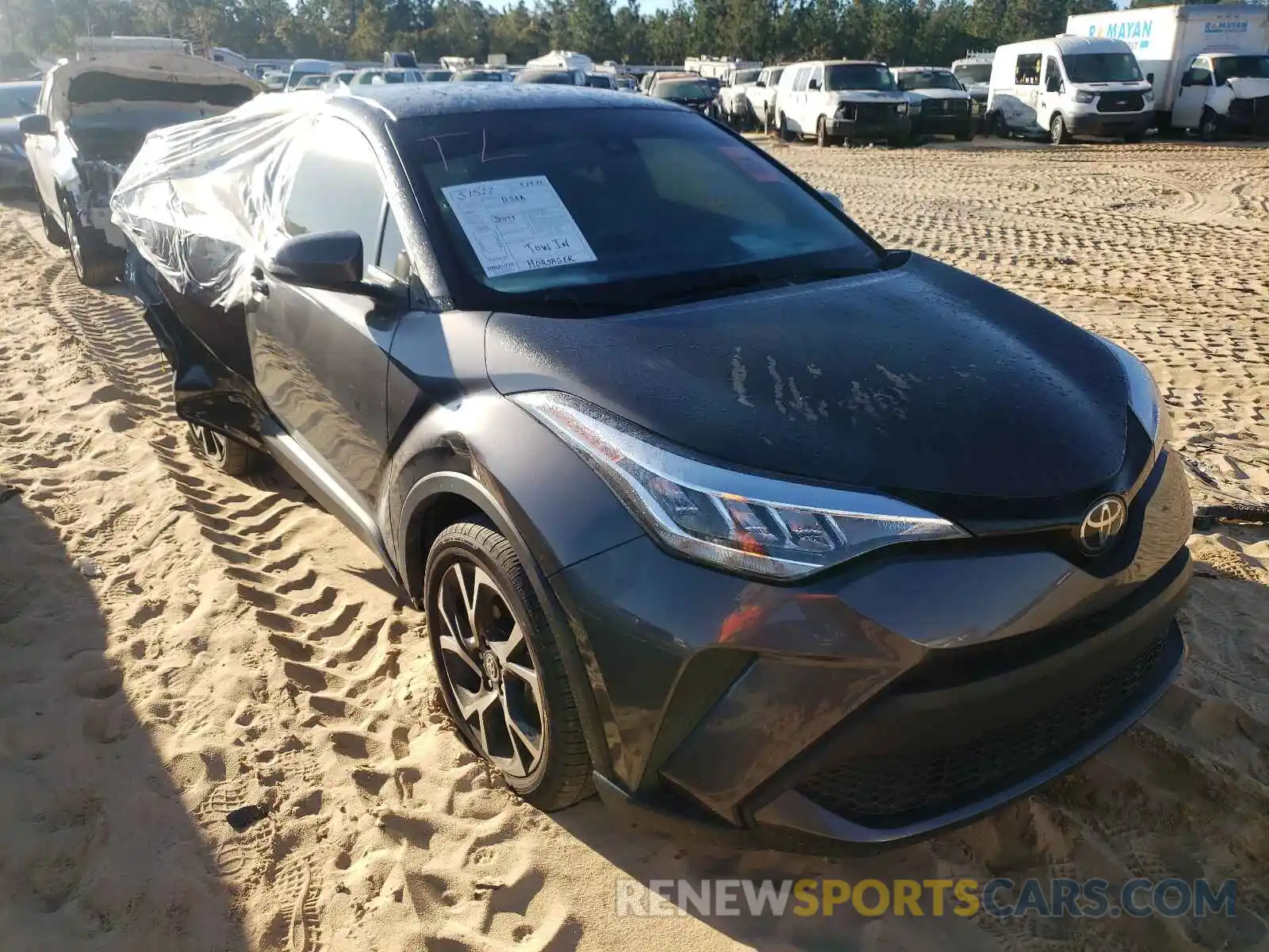 1 Photograph of a damaged car JTNKHMBX1L1092233 TOYOTA C-HR 2020