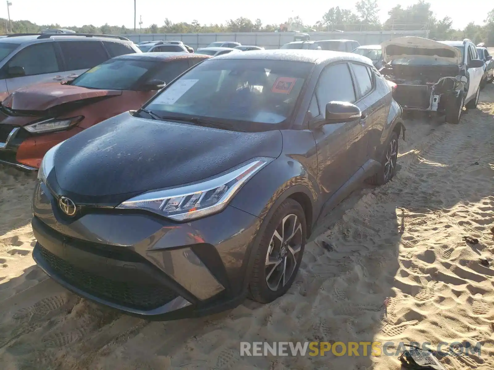 2 Photograph of a damaged car JTNKHMBX1L1092233 TOYOTA C-HR 2020