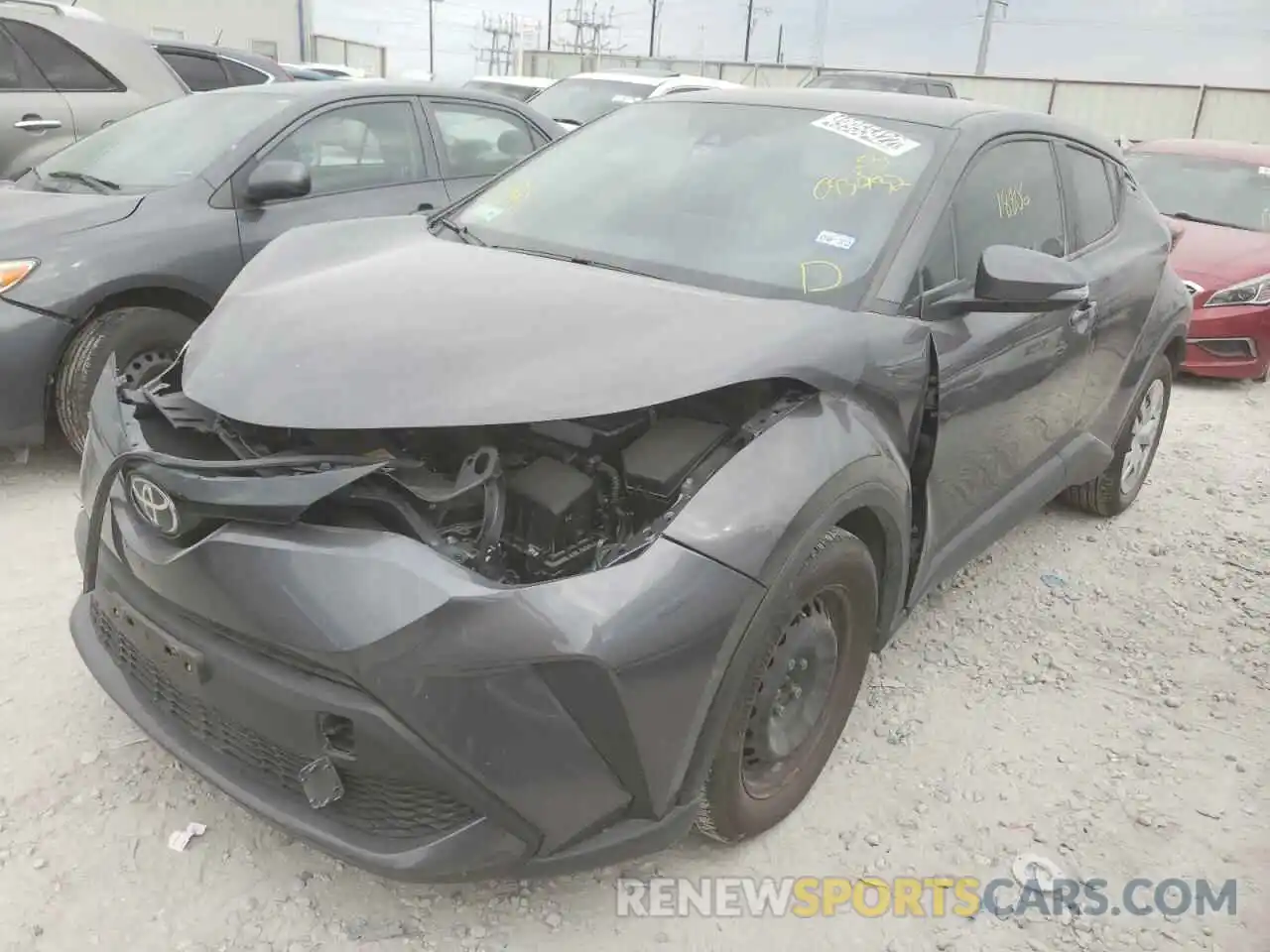 2 Photograph of a damaged car JTNKHMBX1L1093432 TOYOTA C-HR 2020