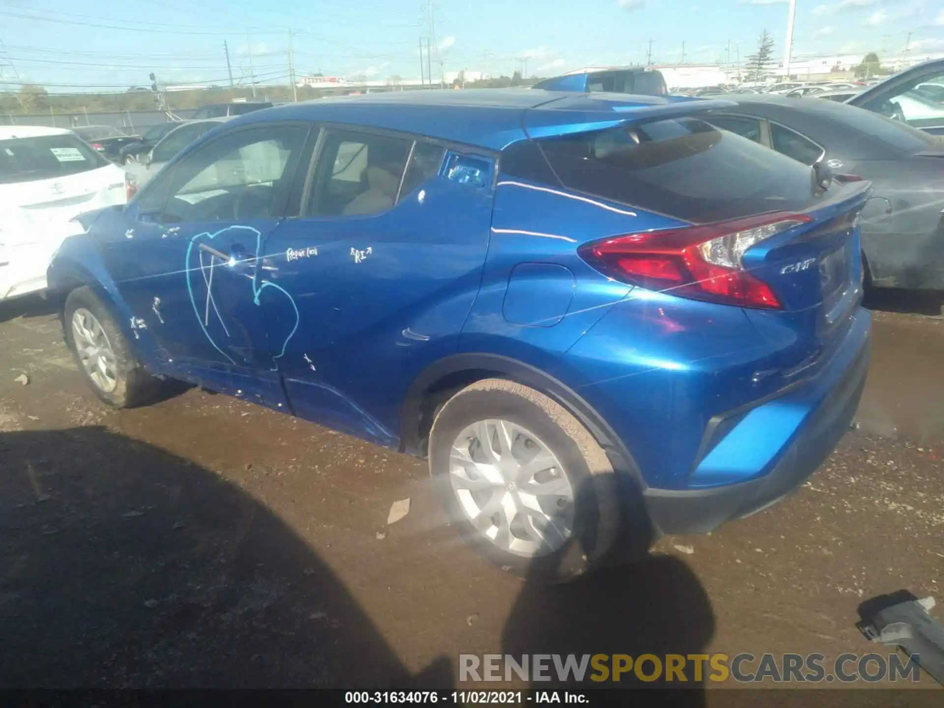 3 Photograph of a damaged car JTNKHMBX2L1063260 TOYOTA C-HR 2020