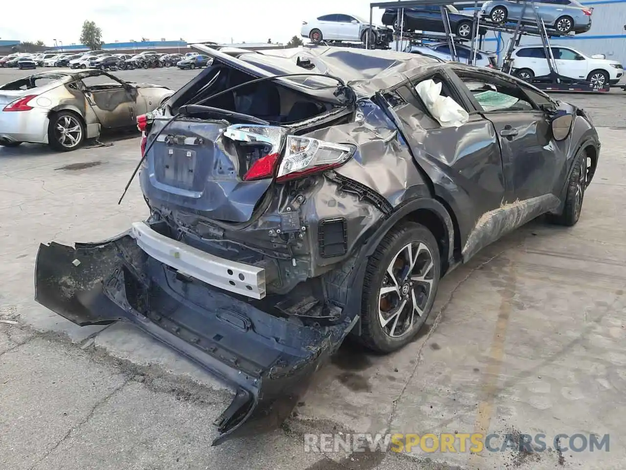 4 Фотография поврежденного автомобиля JTNKHMBX2L1065364 TOYOTA C-HR 2020