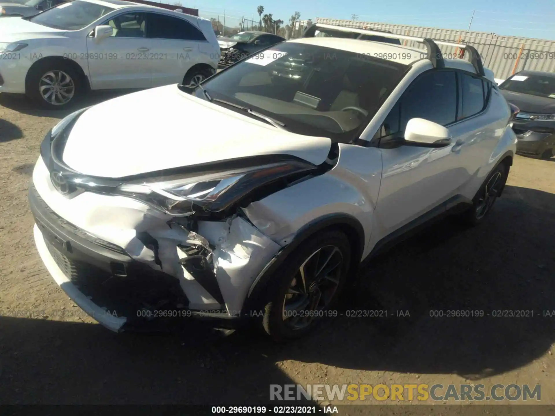 2 Photograph of a damaged car JTNKHMBX2L1065512 TOYOTA C-HR 2020