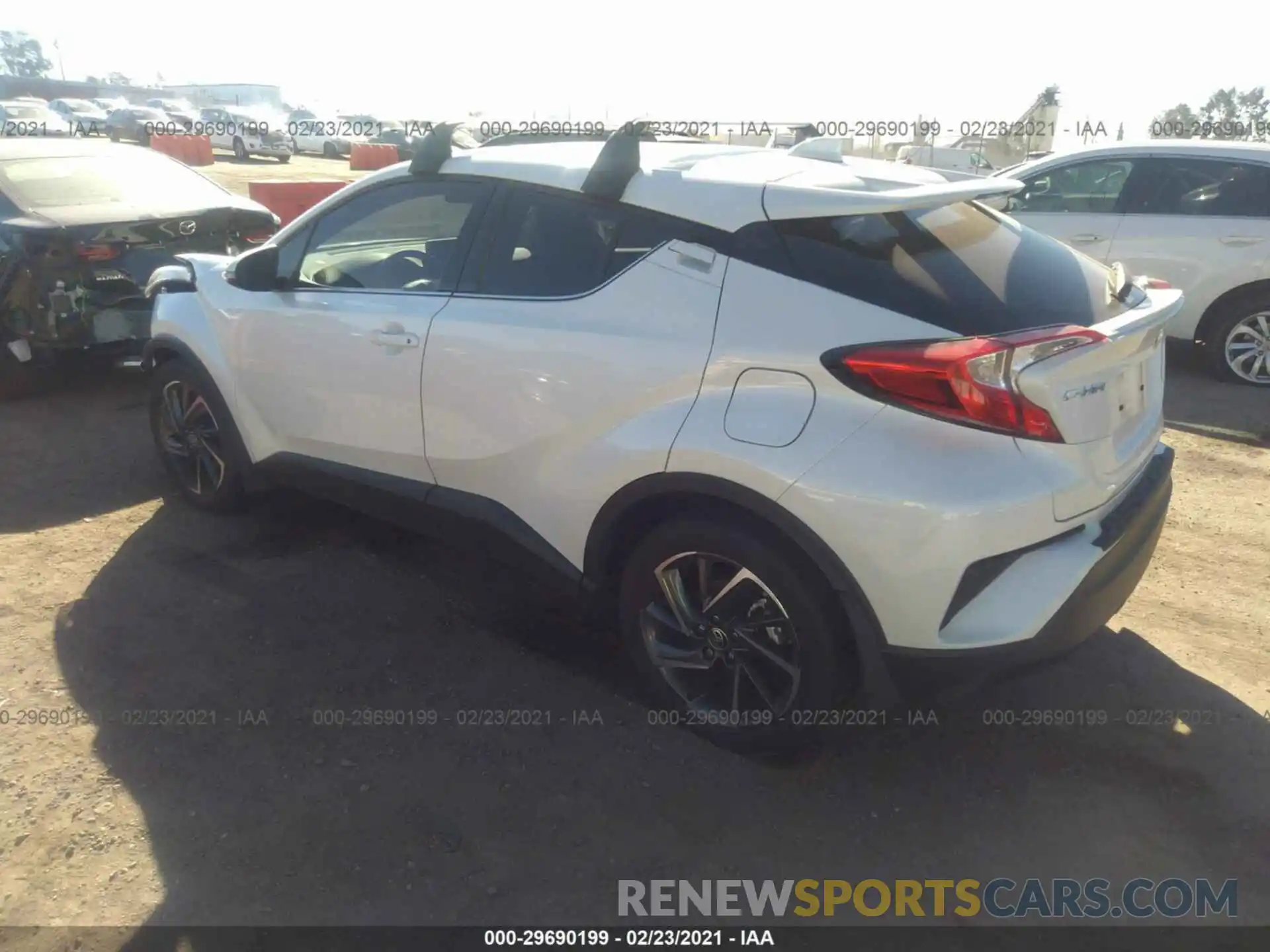 3 Photograph of a damaged car JTNKHMBX2L1065512 TOYOTA C-HR 2020