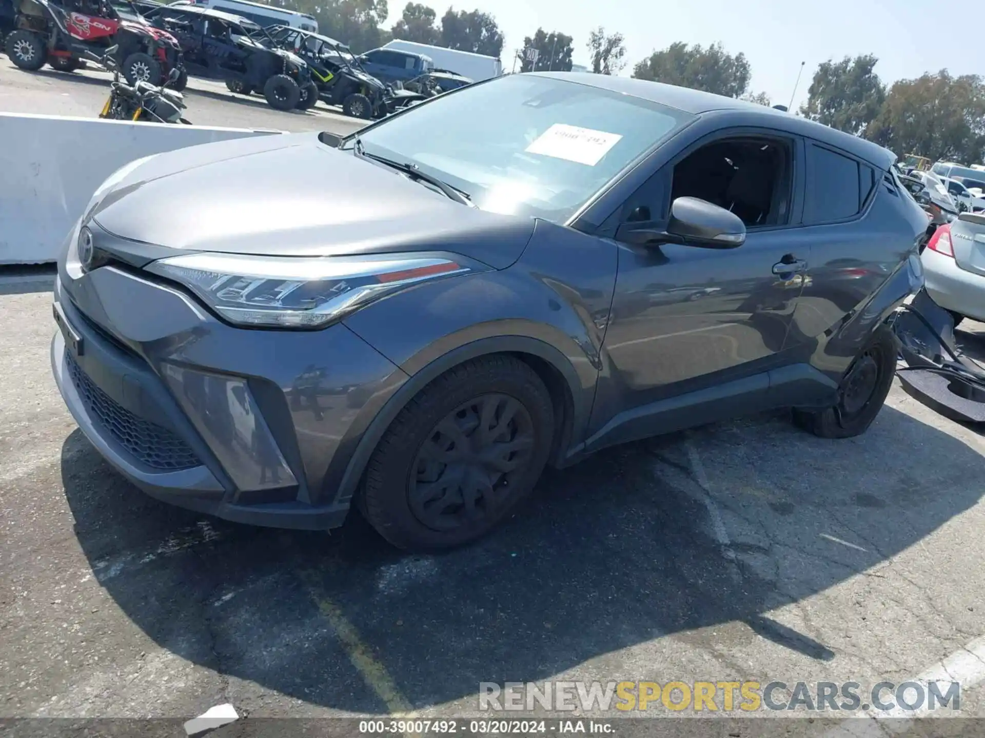 2 Photograph of a damaged car JTNKHMBX2L1065543 TOYOTA C-HR 2020