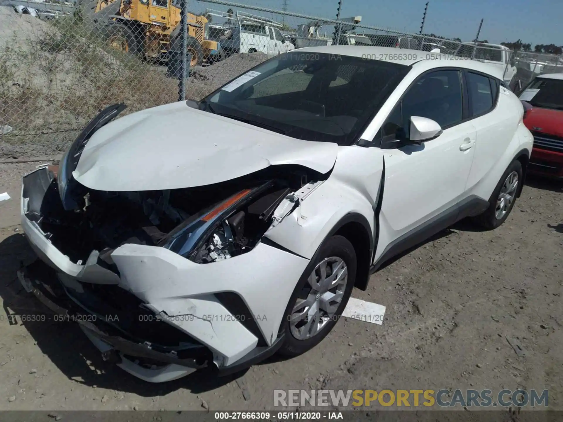 2 Photograph of a damaged car JTNKHMBX2L1073030 TOYOTA C-HR 2020