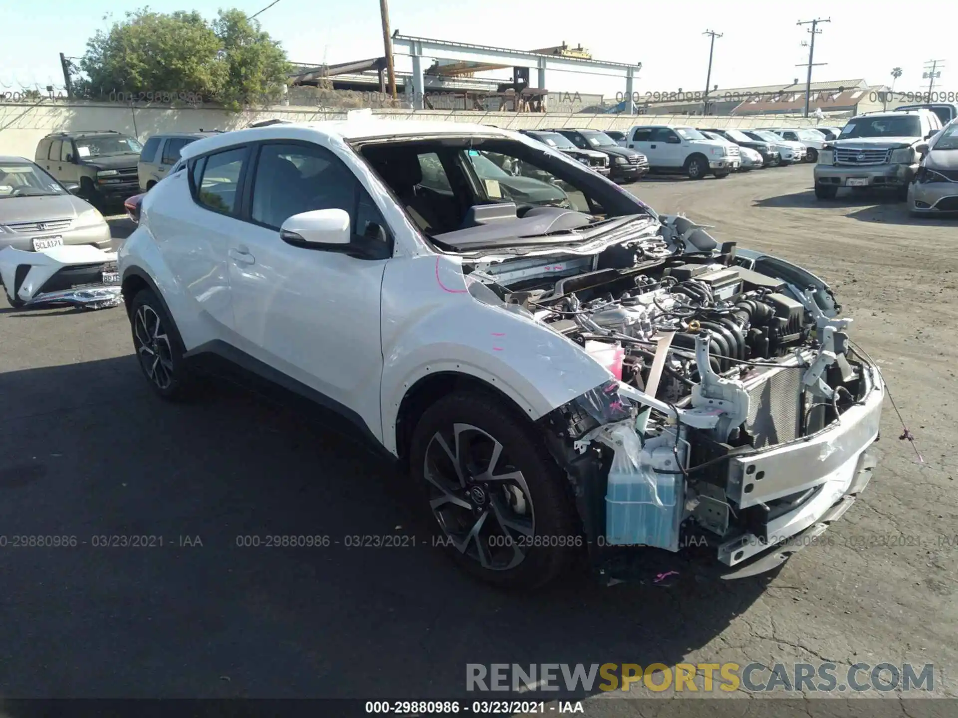 1 Photograph of a damaged car JTNKHMBX2L1074520 TOYOTA C-HR 2020