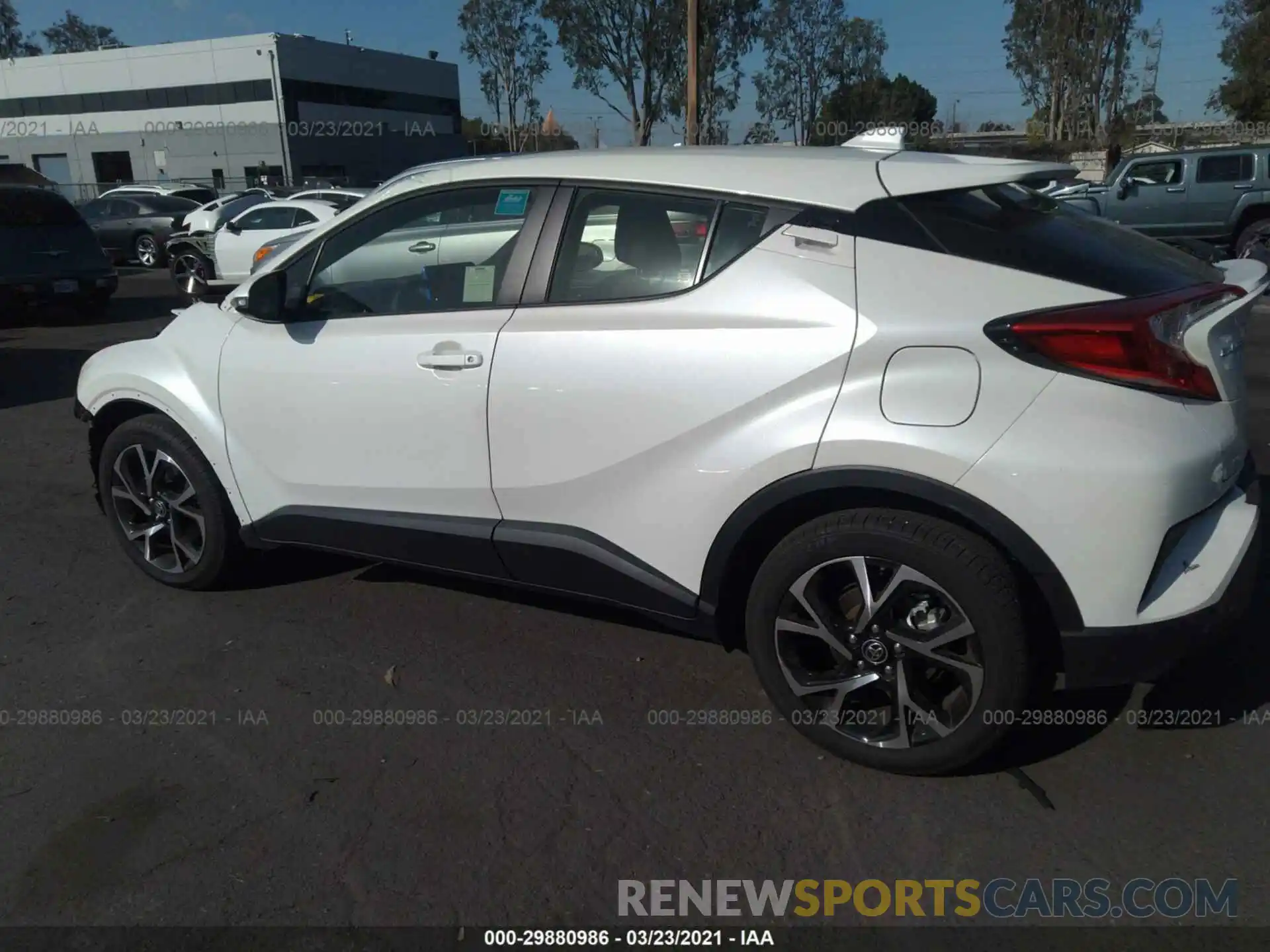 3 Photograph of a damaged car JTNKHMBX2L1074520 TOYOTA C-HR 2020