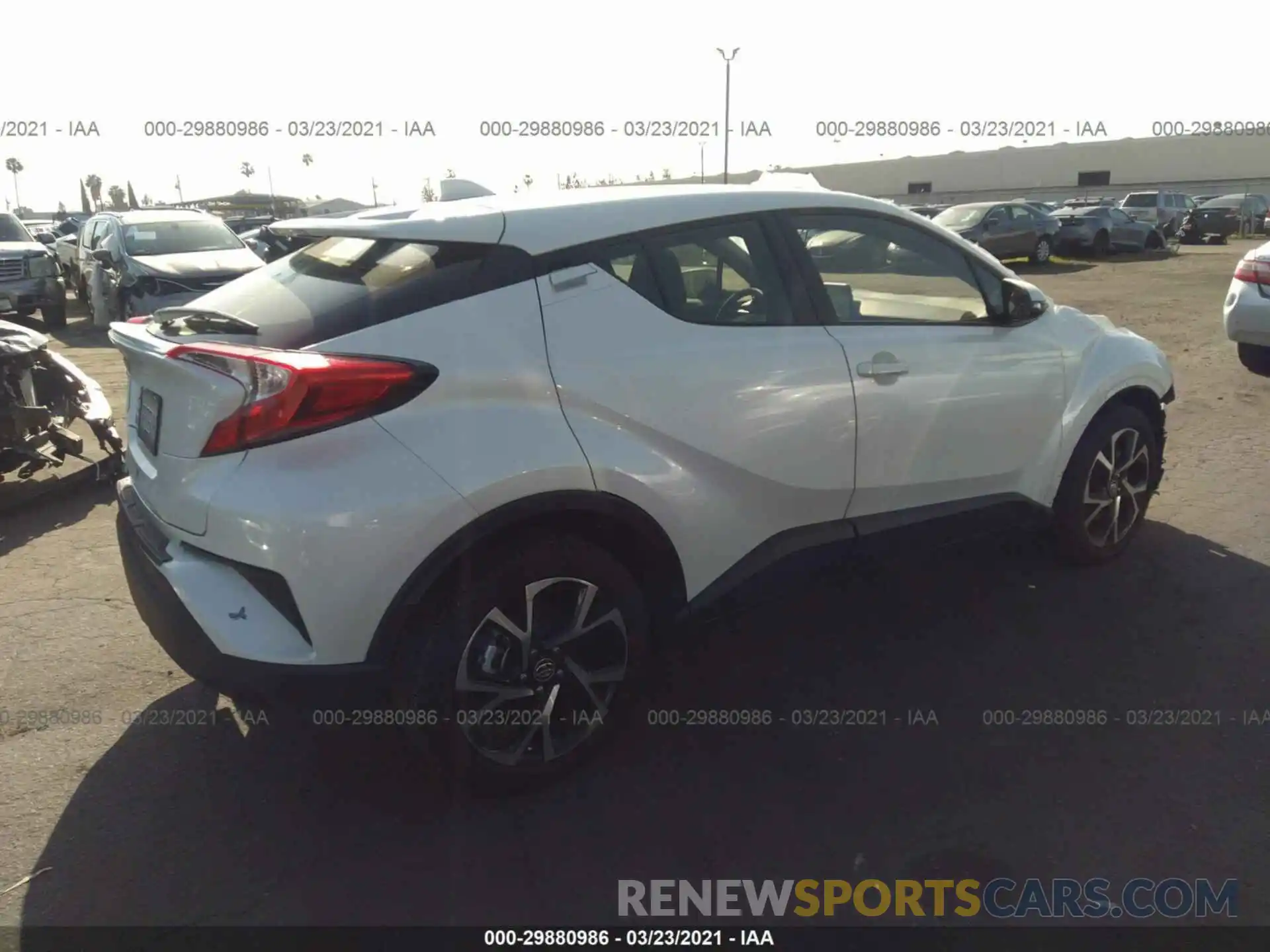 4 Photograph of a damaged car JTNKHMBX2L1074520 TOYOTA C-HR 2020