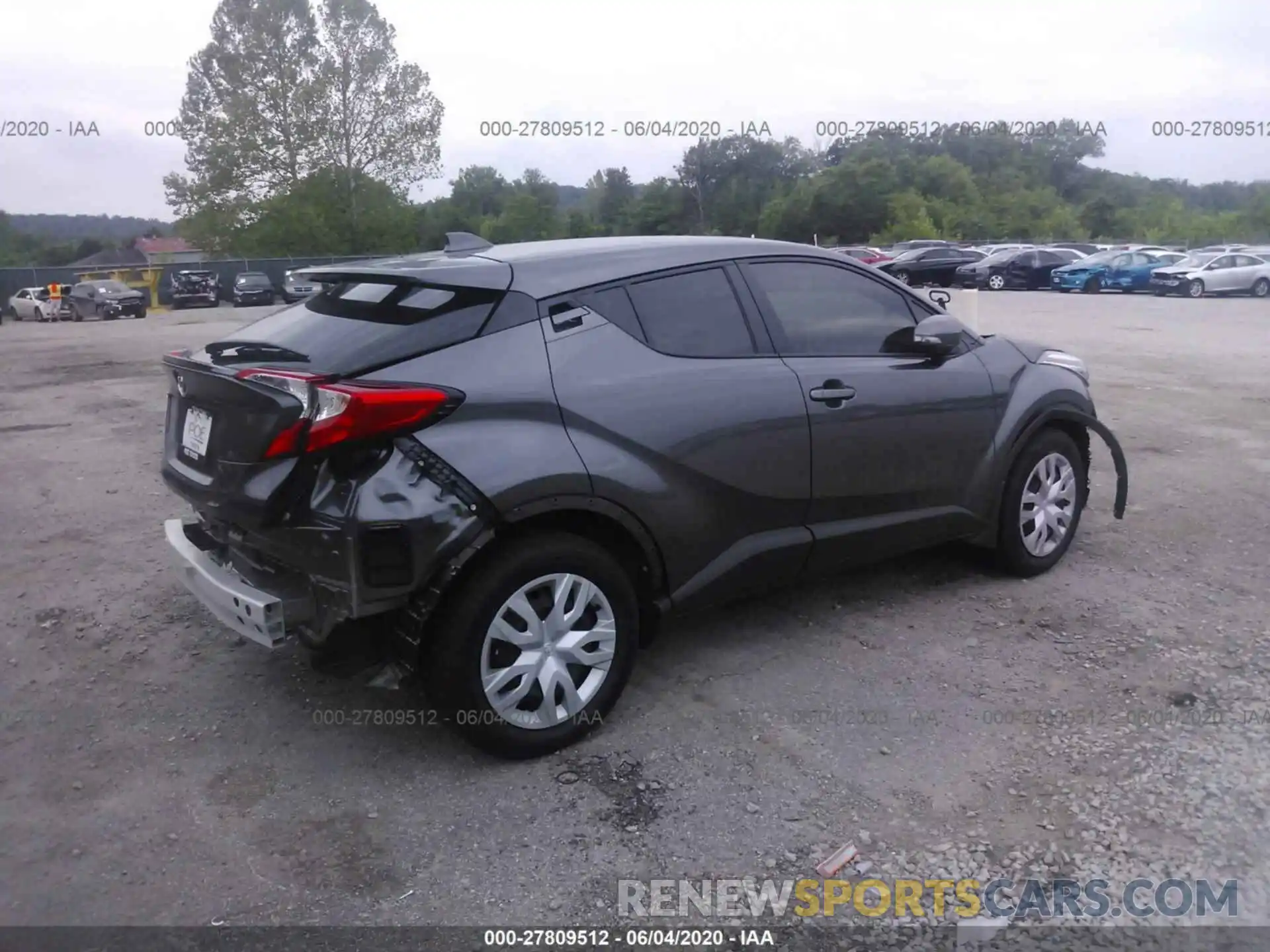 4 Фотография поврежденного автомобиля JTNKHMBX2L1076977 TOYOTA C-HR 2020