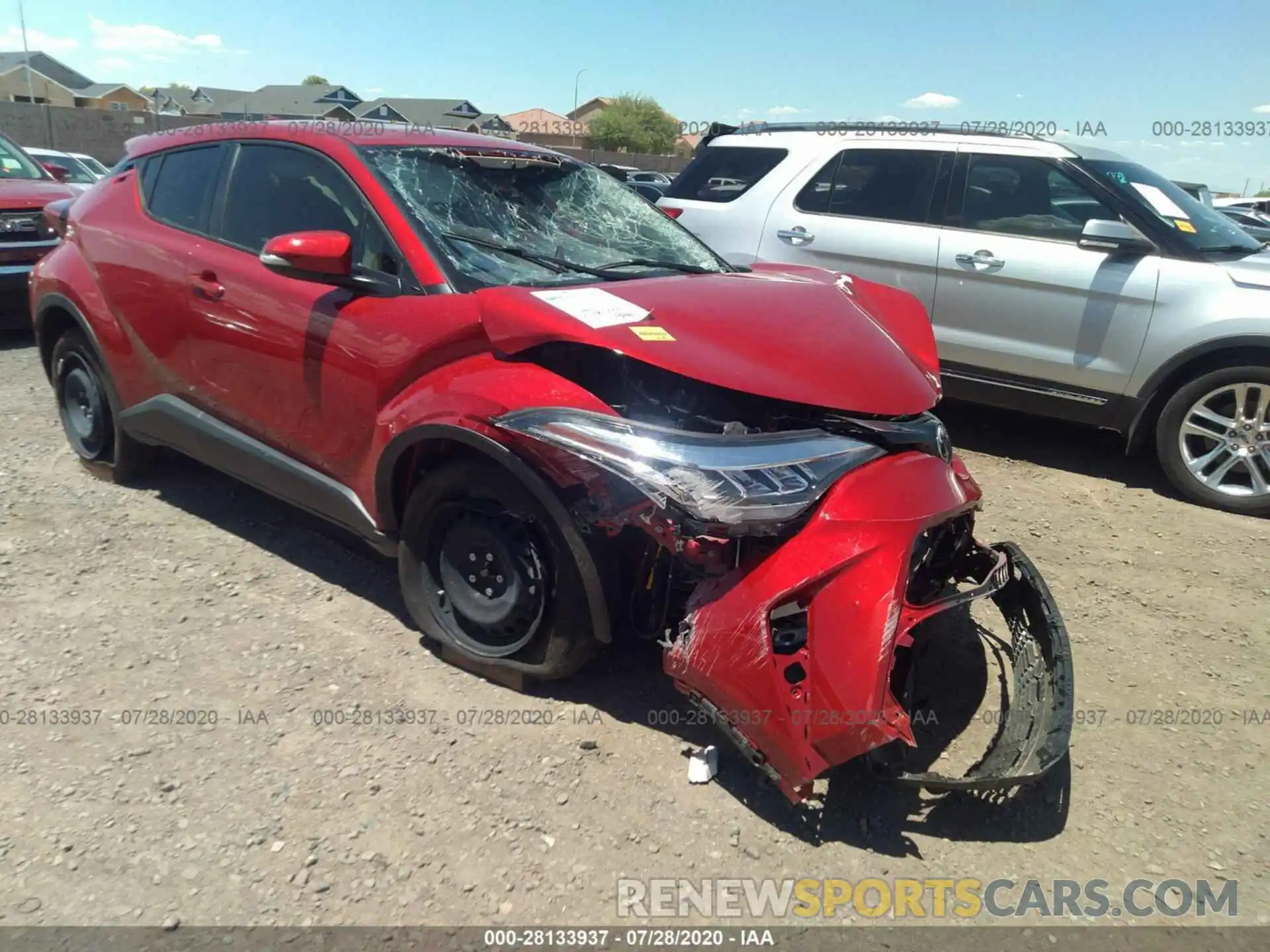 1 Photograph of a damaged car JTNKHMBX2L1078390 TOYOTA C-HR 2020