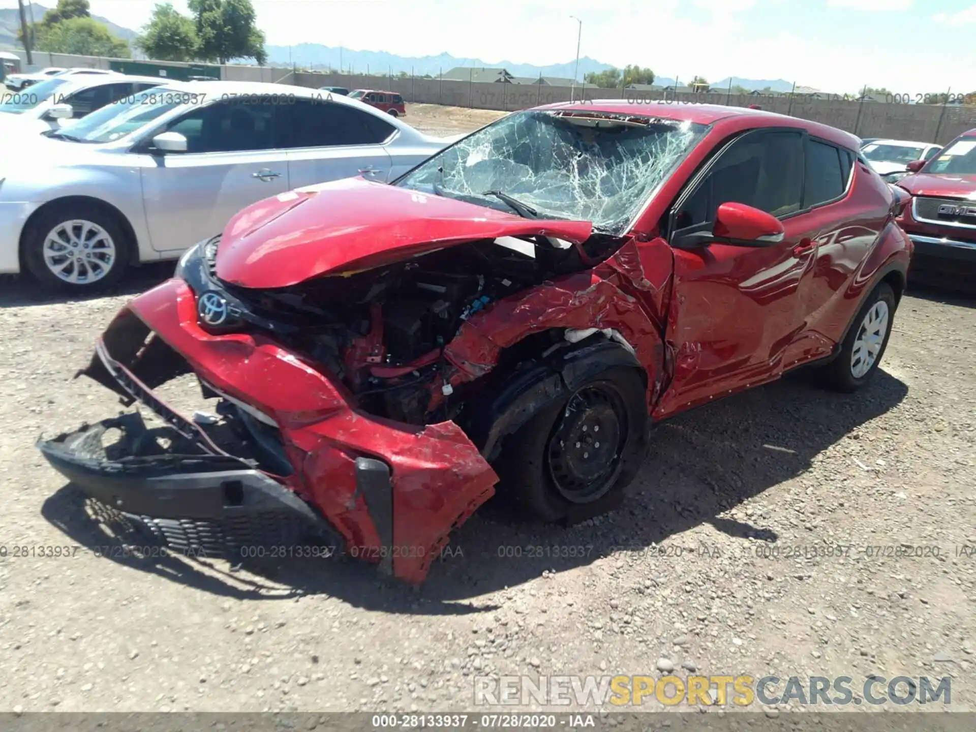 2 Photograph of a damaged car JTNKHMBX2L1078390 TOYOTA C-HR 2020