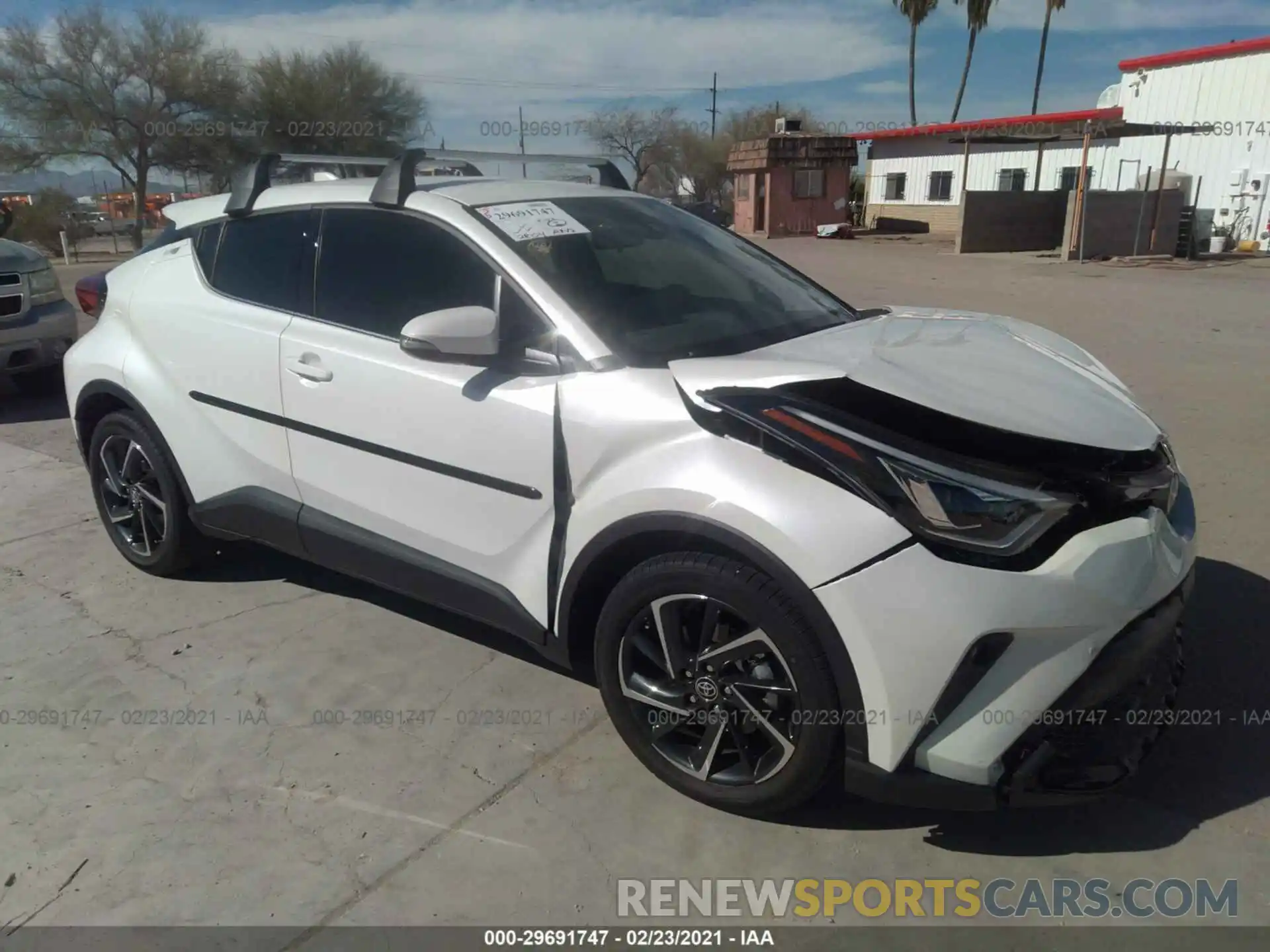 1 Photograph of a damaged car JTNKHMBX2L1083234 TOYOTA C-HR 2020