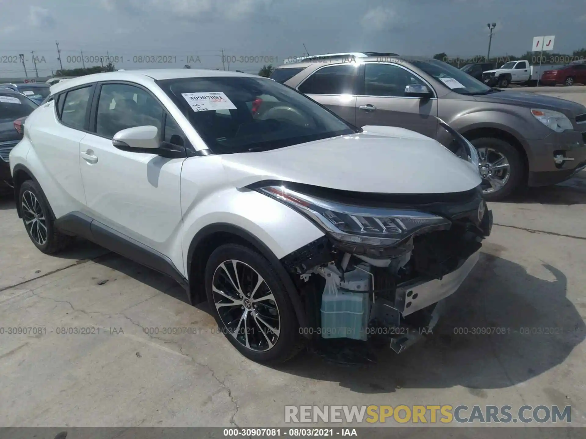 1 Photograph of a damaged car JTNKHMBX2L1089180 TOYOTA C-HR 2020