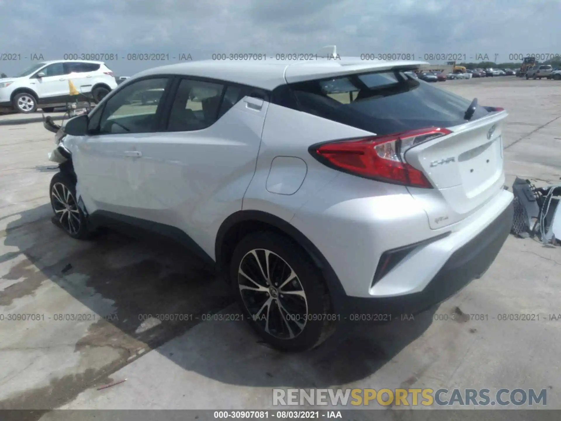 3 Photograph of a damaged car JTNKHMBX2L1089180 TOYOTA C-HR 2020